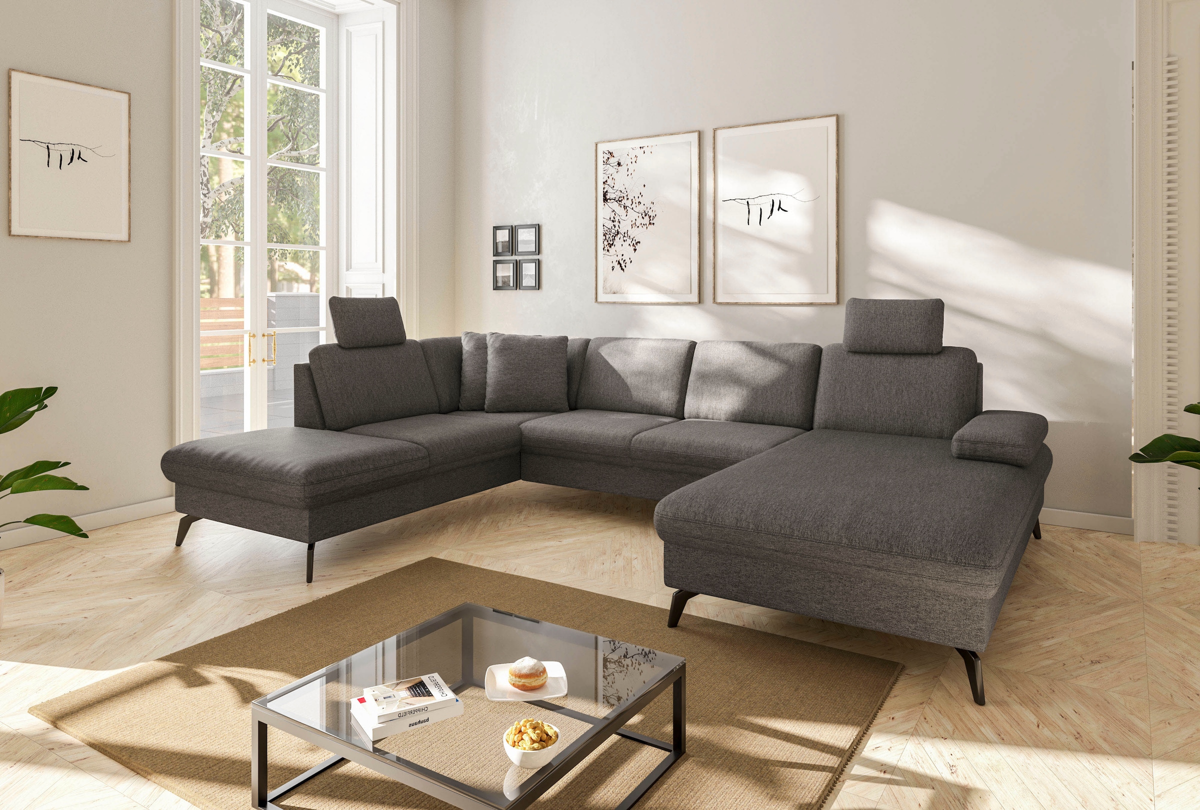 sit&more Wohnlandschaft "Morris Jubi U-Form", inkl. Armteilfunktion und 1 Z günstig online kaufen