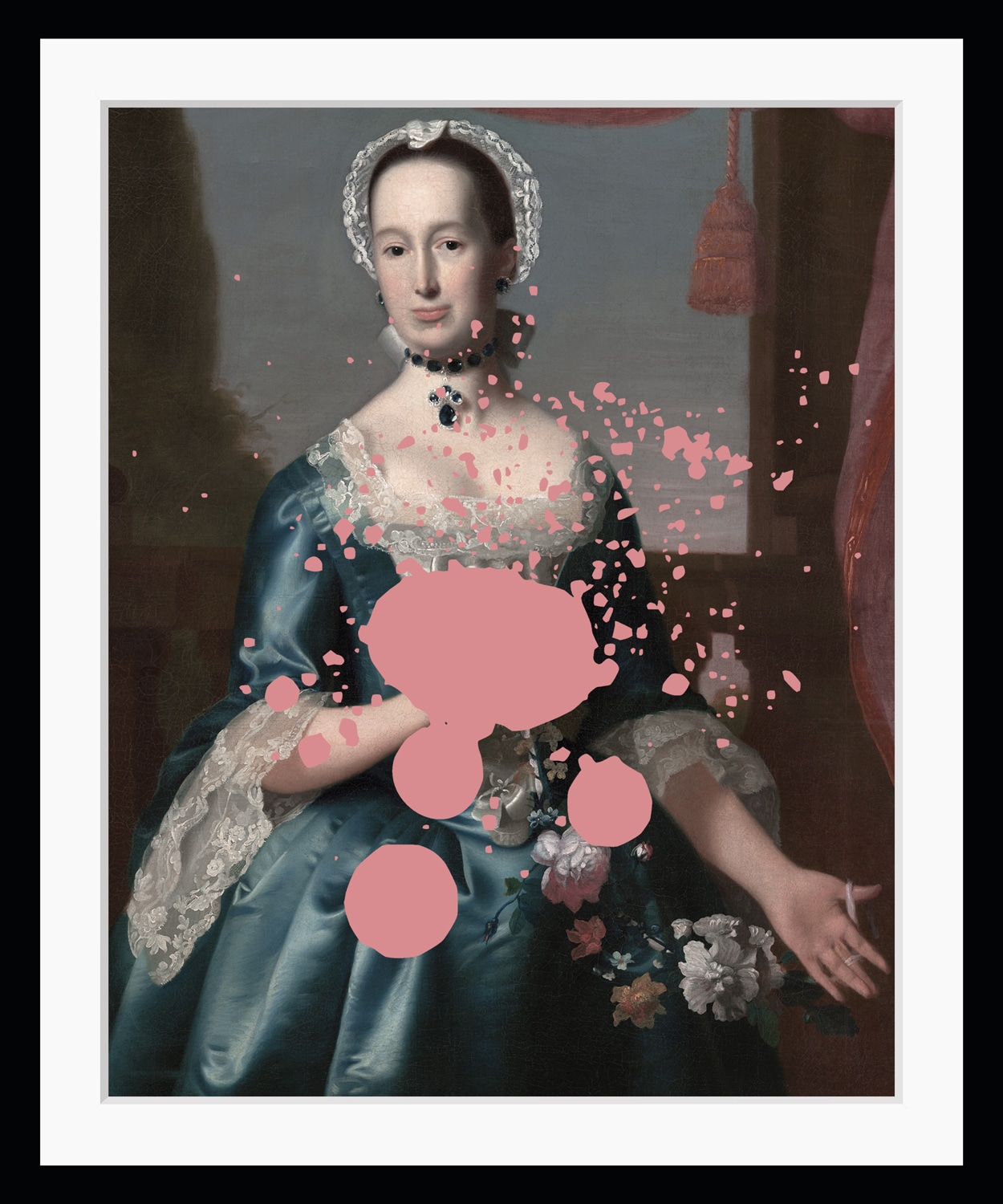 queence Bild "Clara mit Farbklecks" Bilder von Frauen Frau Gemälde Historische Persönlichkeiten Kunst HD Premium Poster-Druck inkl. Holzrahmen