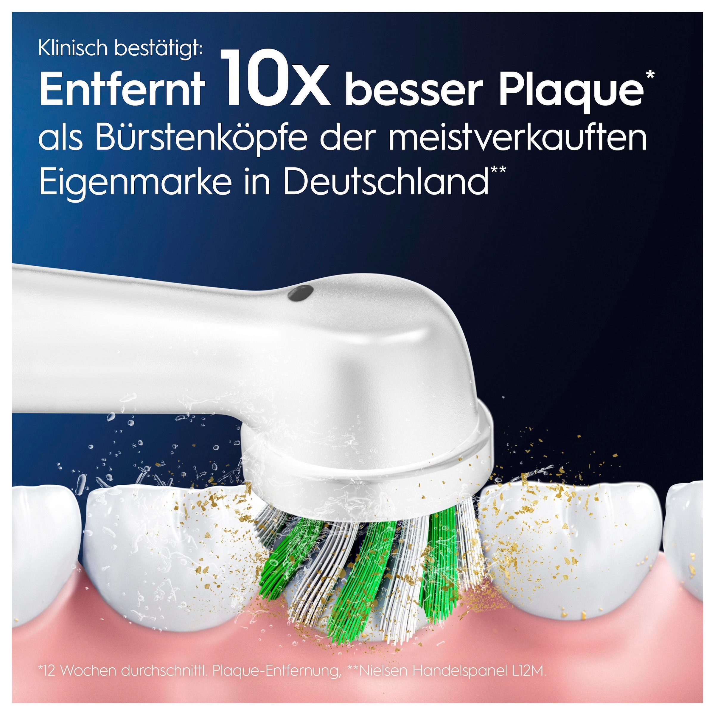 Oral-B Aufsteckbürsten »Pro CrossAction«, X-förmige Borsten