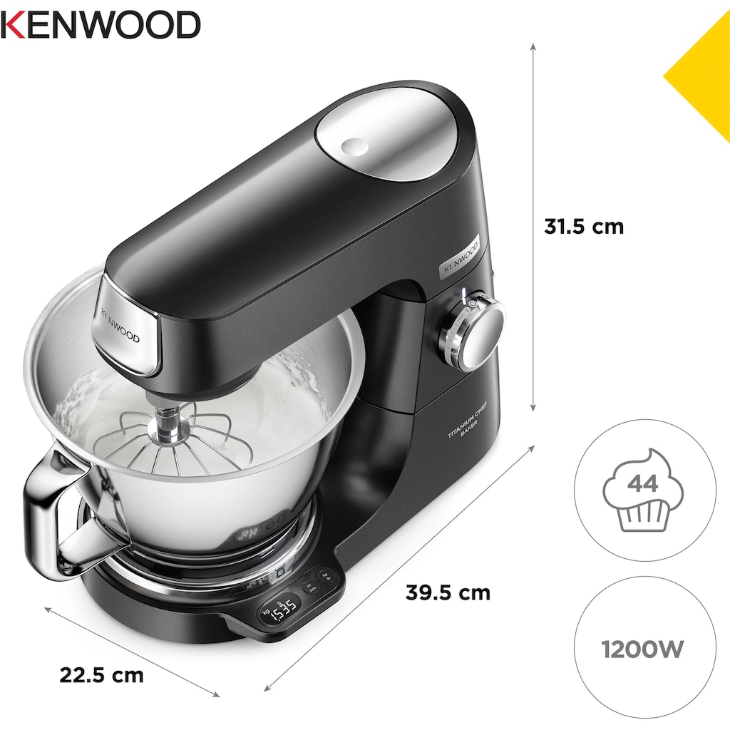 KENWOOD Küchenmaschine »Titanium Chef Baker KVC85.004BK«