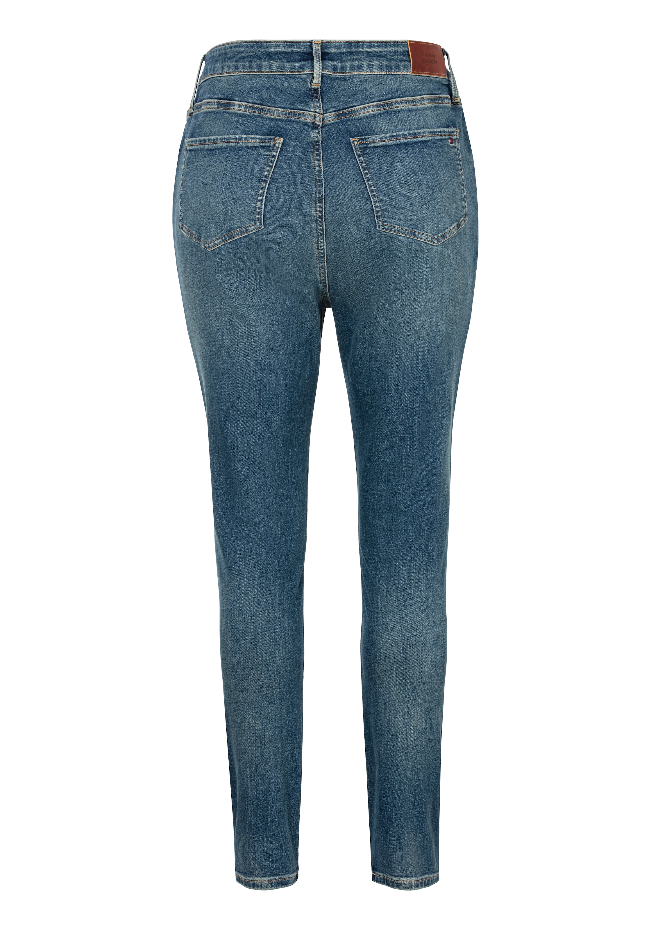 Tommy Hilfiger Curve Skinny-fit-Jeans »CRV HARLEM U SKINNY HW«, Große Größen in Stoned Washed Optik