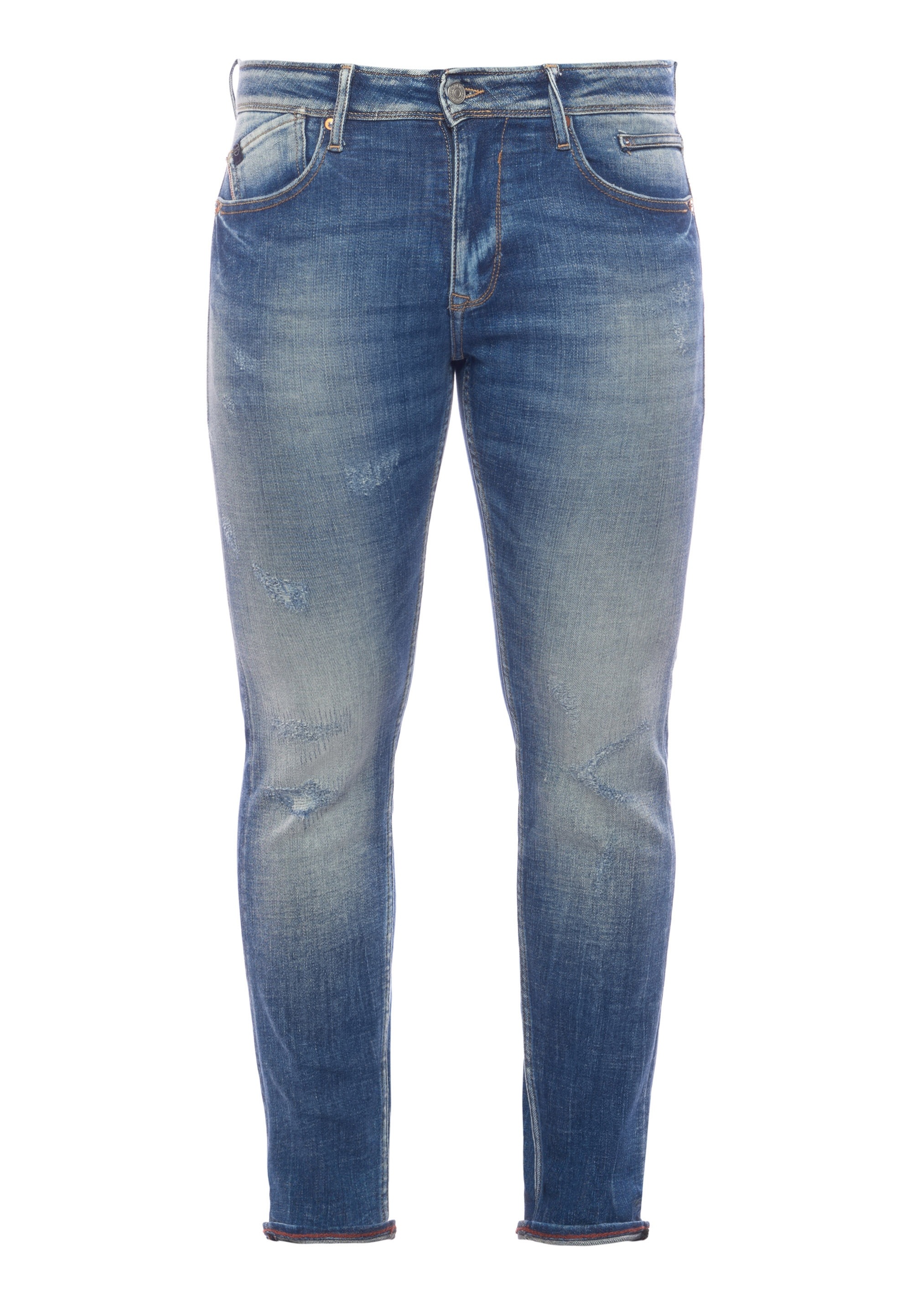 Le Temps Des Cerises Slim-fit-Jeans, im lässigen Used-Look
