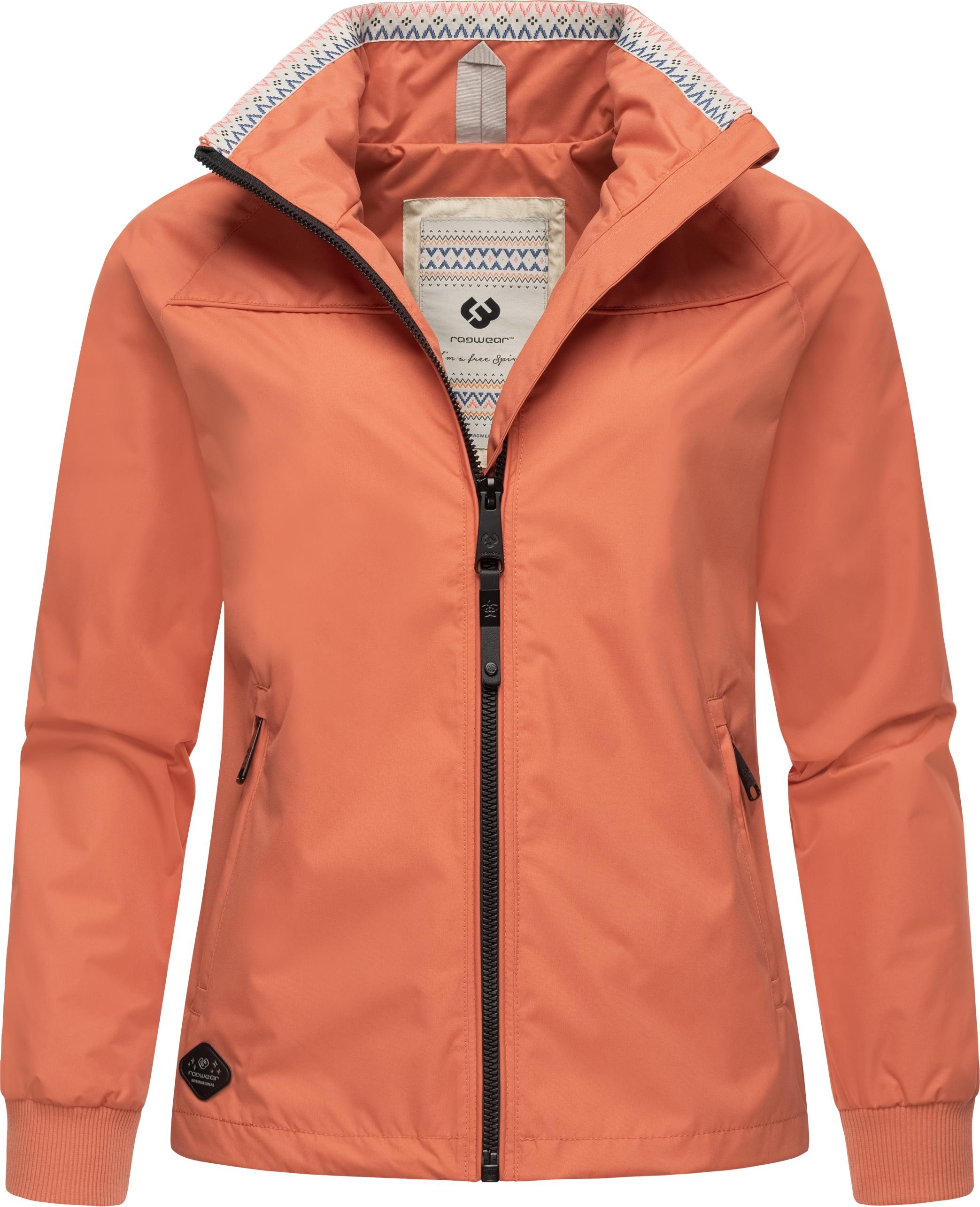 Ragwear Outdoorjacke "Apola", ohne Kapuze, stylische Damen Übergangsjacke mit hohem Kragen