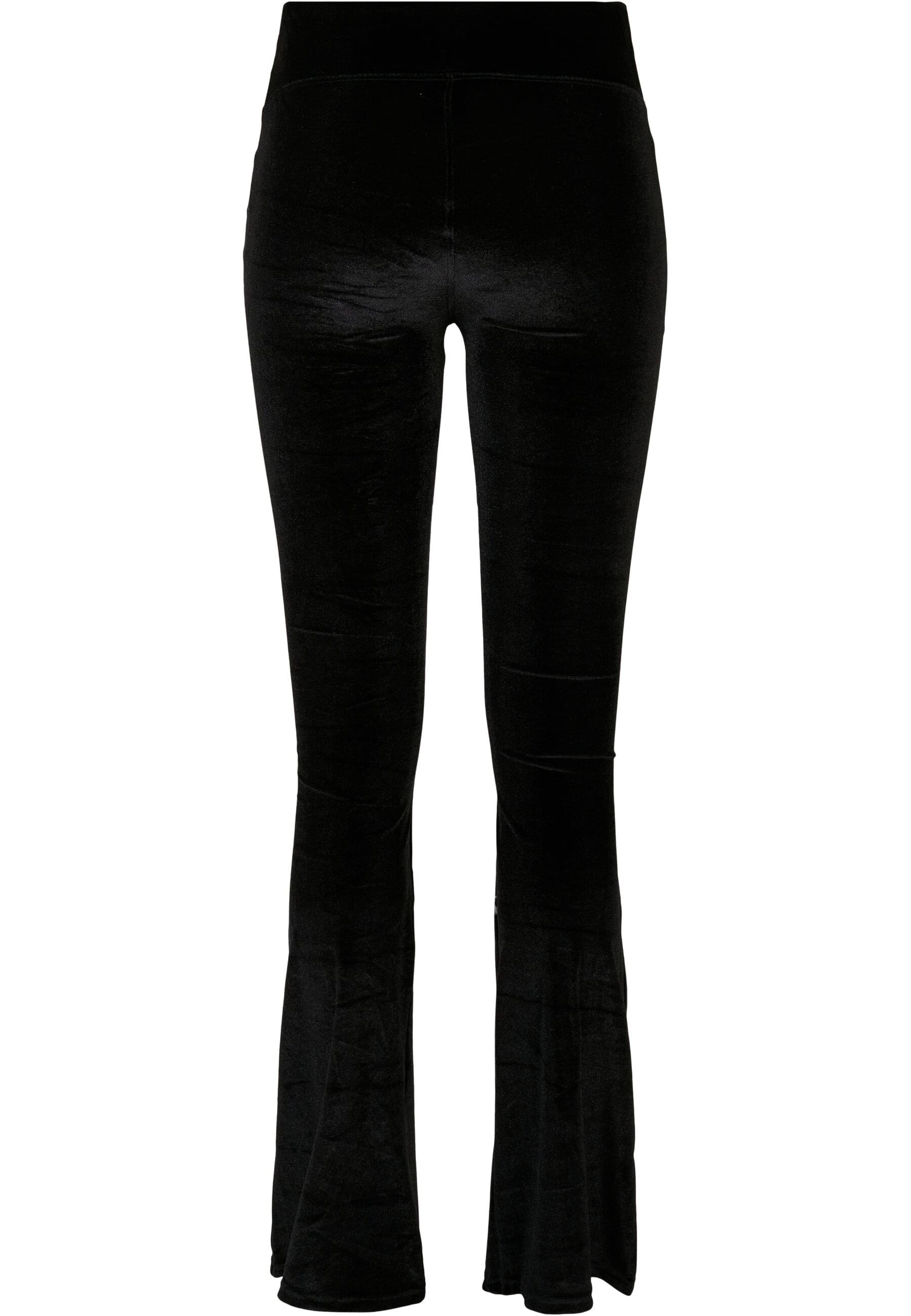 URBAN CLASSICS Leggings »Urban Classics Damen Ladies High Waist Velvet Boot Cut Leggings«, (1 tlg.)