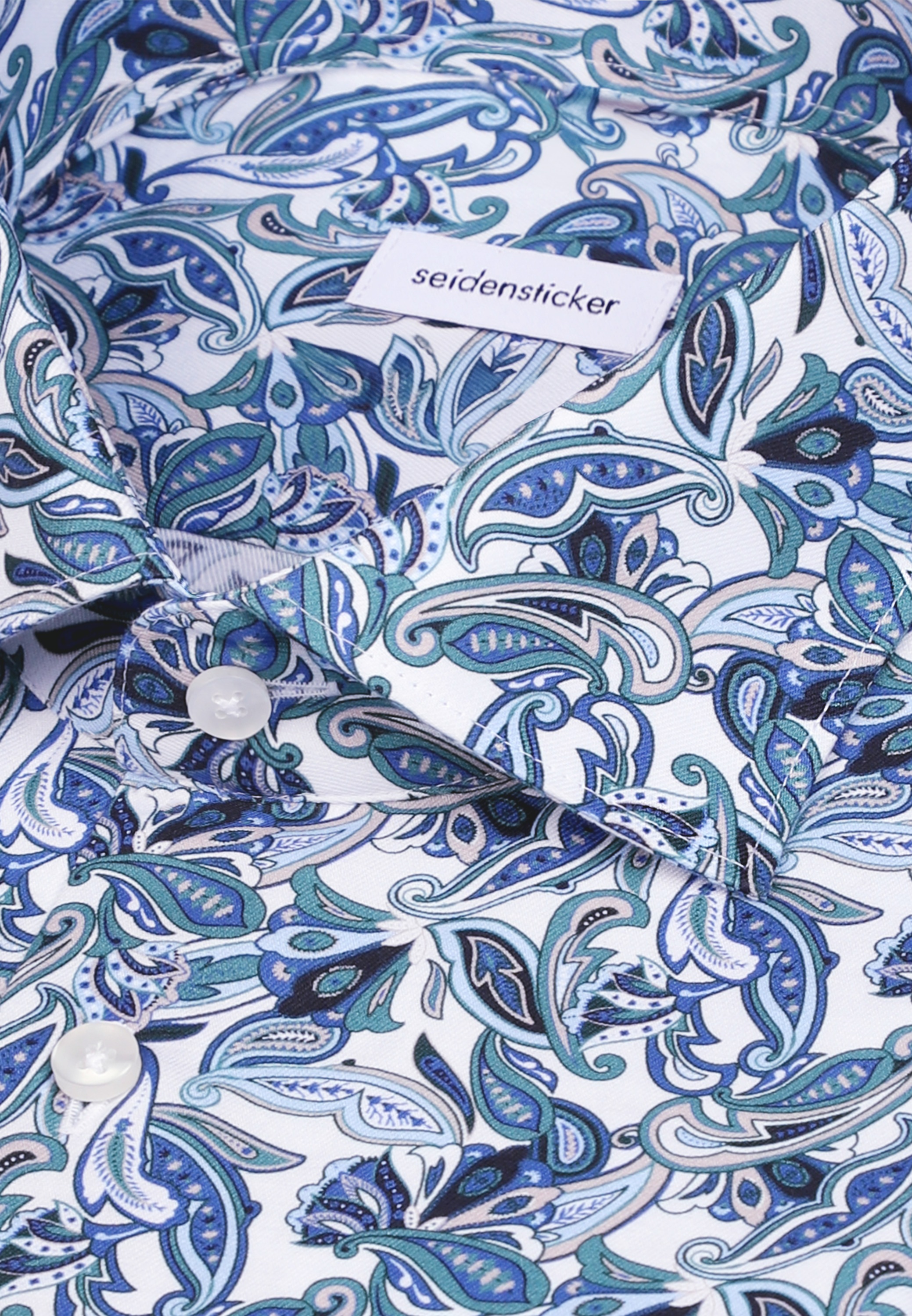 seidensticker Businesshemd »Schwarze Rose« Regular 1/2 Kentkragen Druck