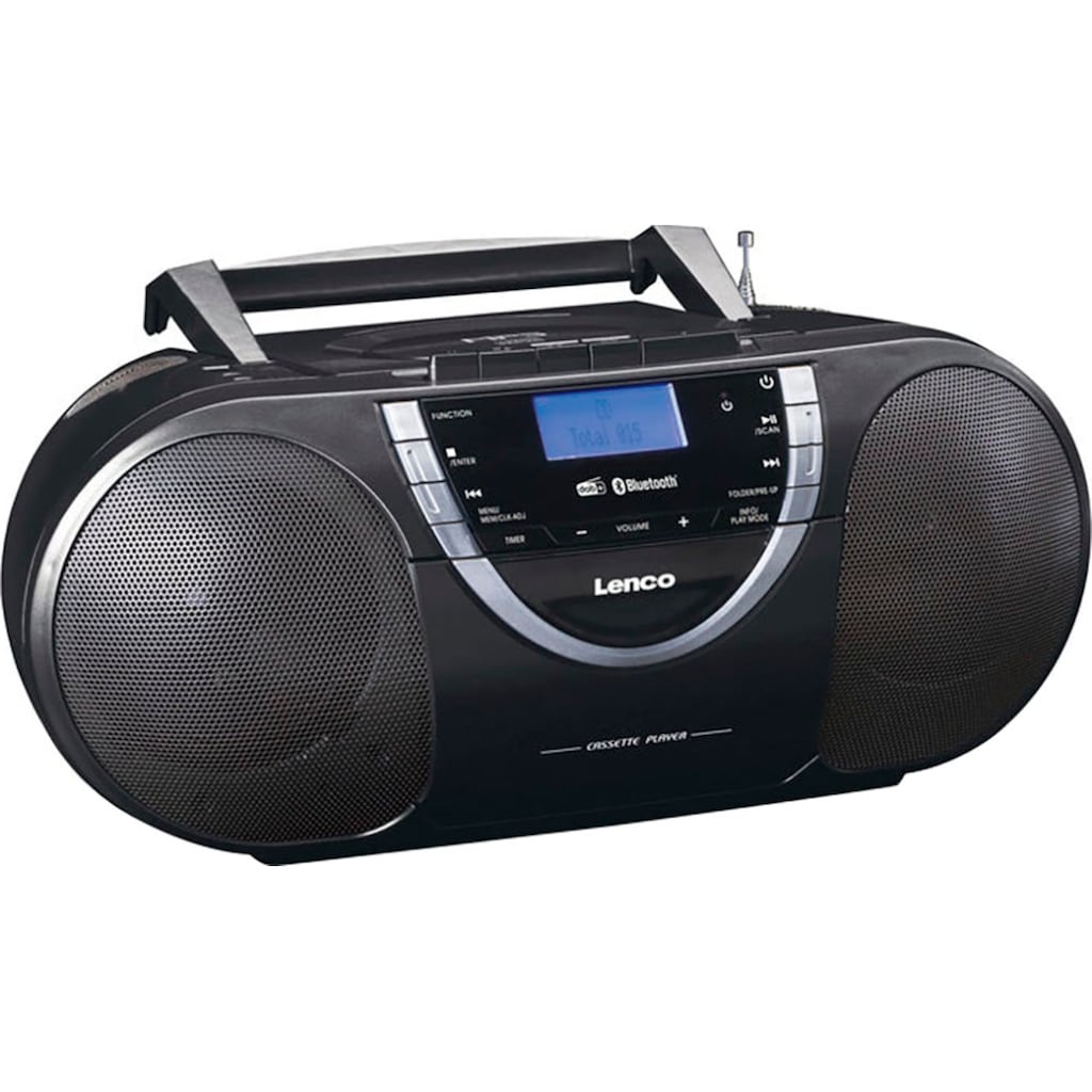 Lenco CD-Radiorecorder »SCD-6900BK - Tragbarer Radio-CD-Player mit DAB+, BT und Kassette«, (Bluetooth Digitalradio (DAB+)