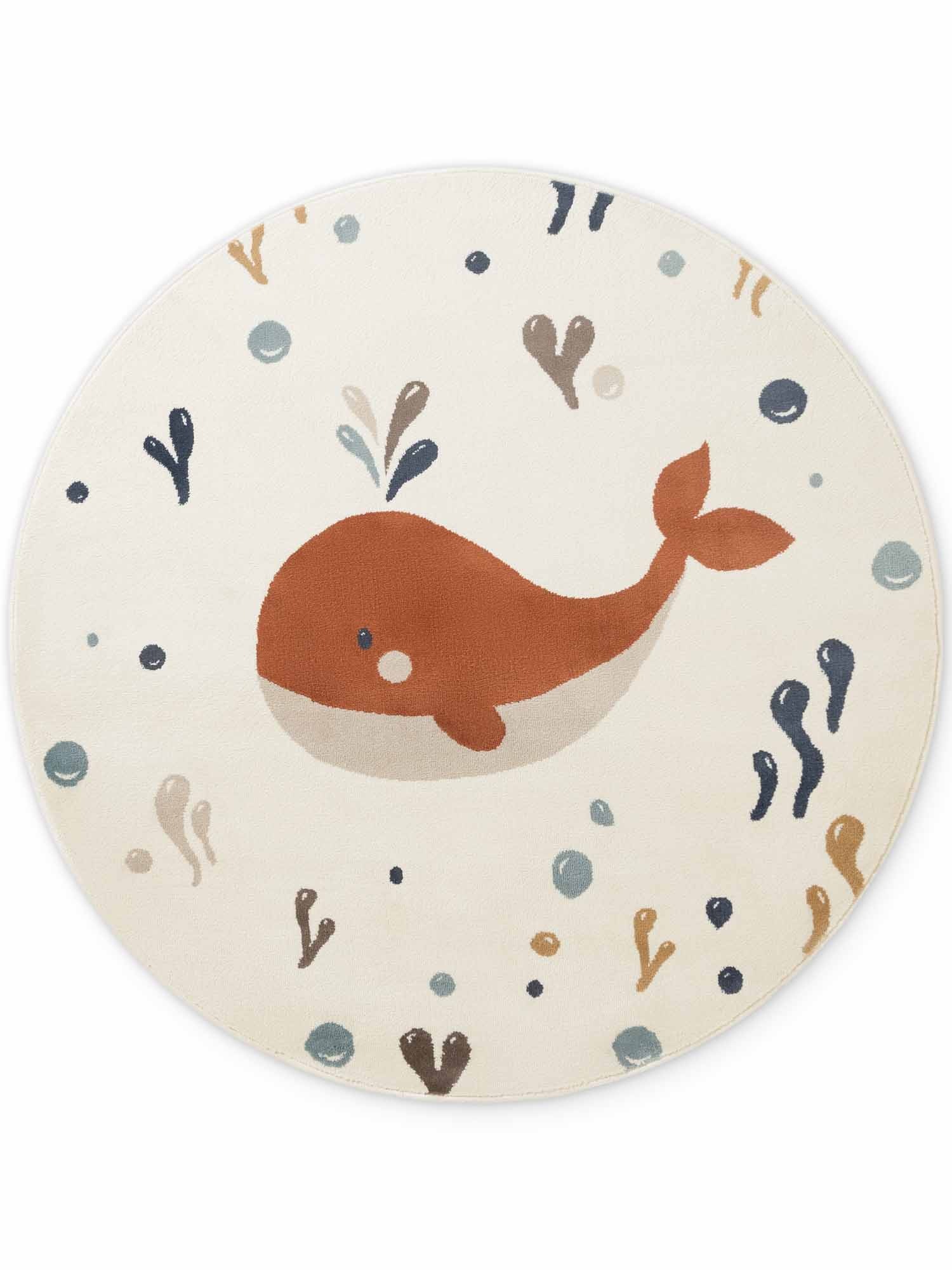 HANSE Home Kinderteppich »Moby« rund 10 mm Höhe Pflegeleicht, Weich, Kinderzimmer, Spielteppich, Spielunterlage