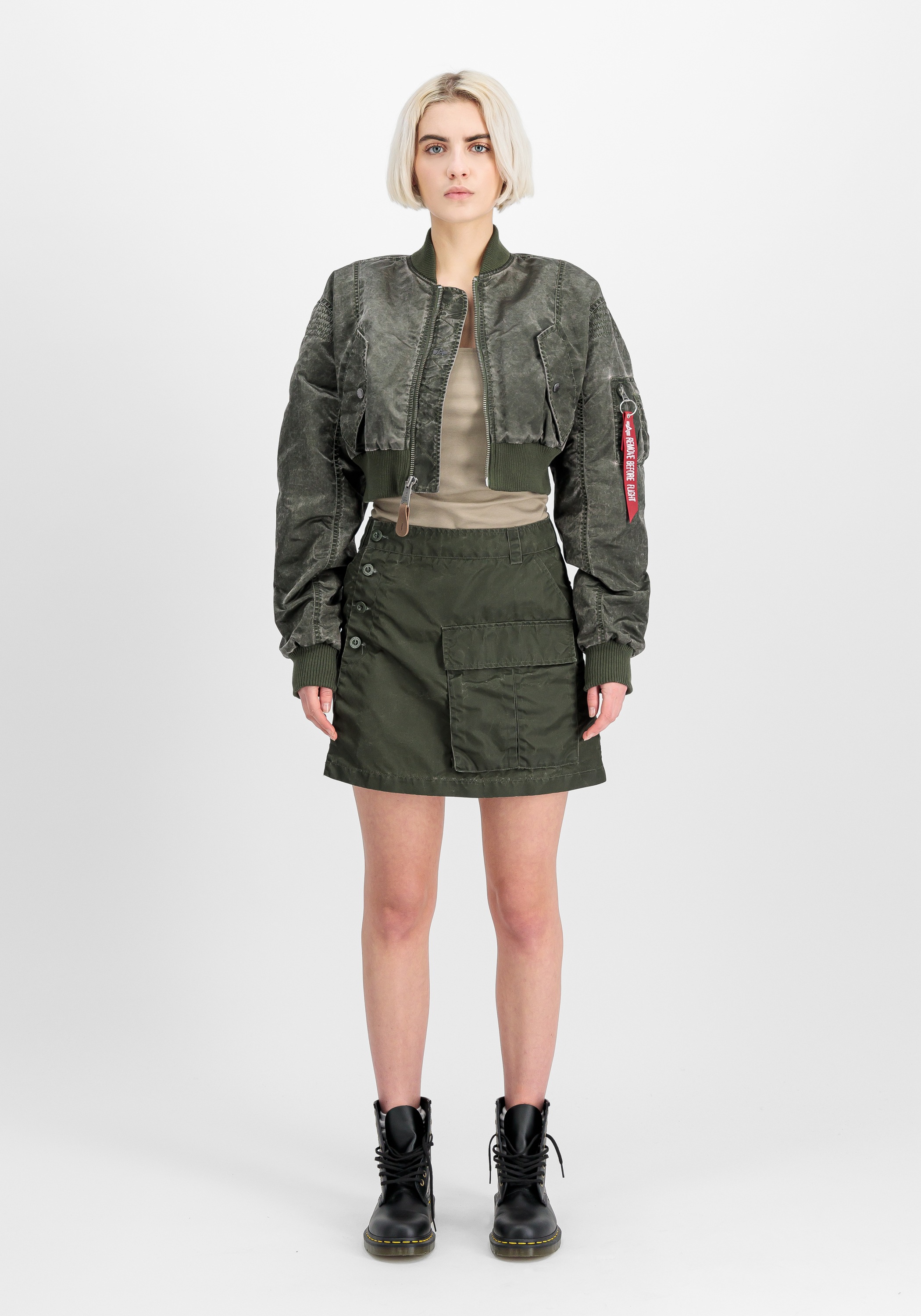 Thumbnail - Alpha Industries Bomberjacke "MA-1 Vintage Cropped Light W"