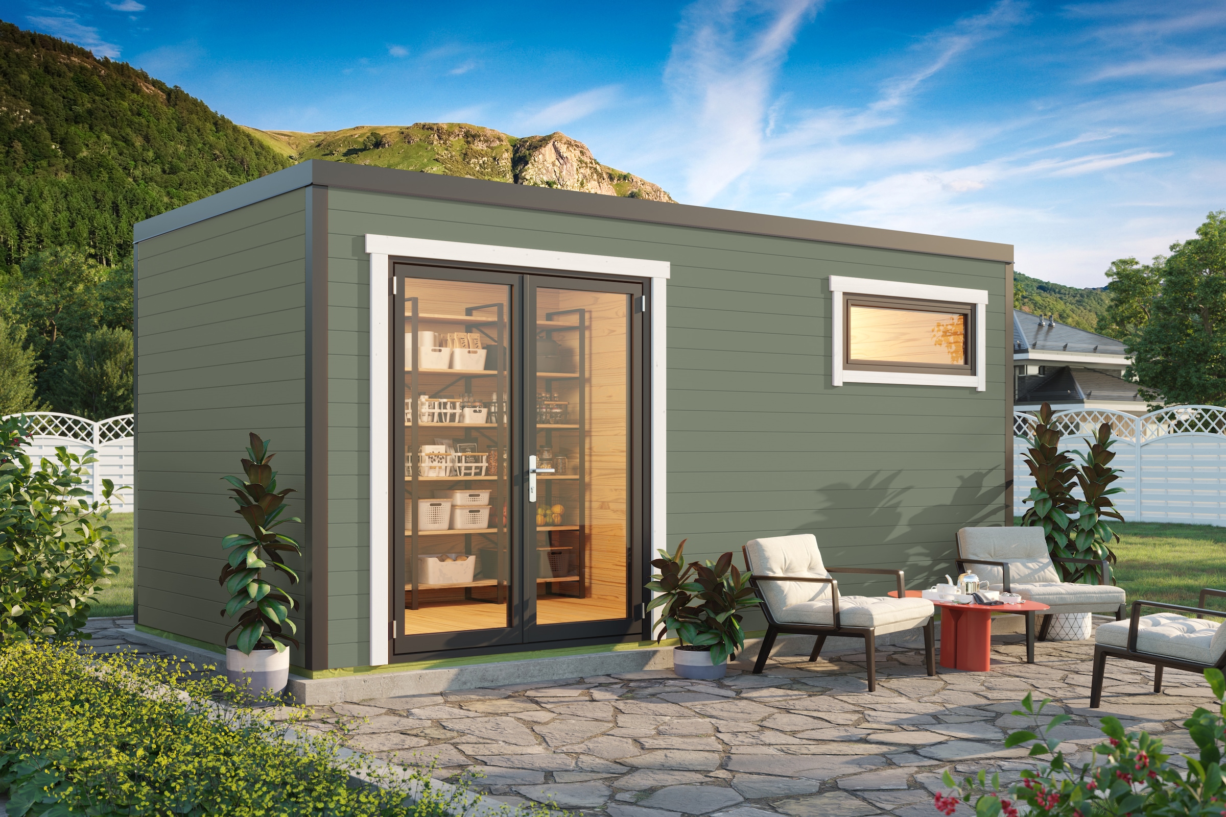 Nordic Holz Gartenhaus "SARDINIA 3" günstig online kaufen