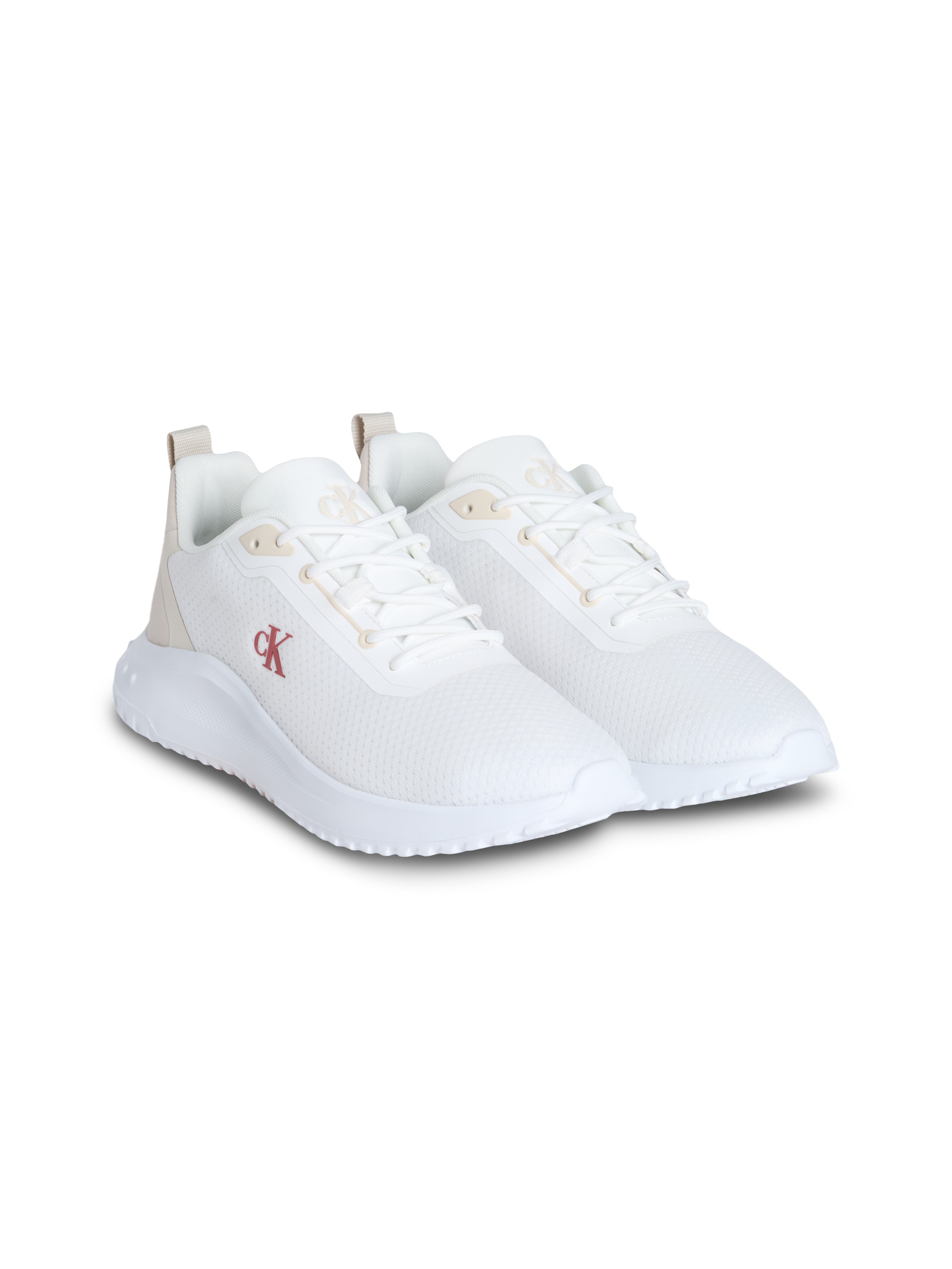 Calvin Klein Jeans Sneaker »EVA RUNNER MIX MESH«, Schnürschuh, Freizeitsneaker, Halbschuh mit seitlichem CK-Logo