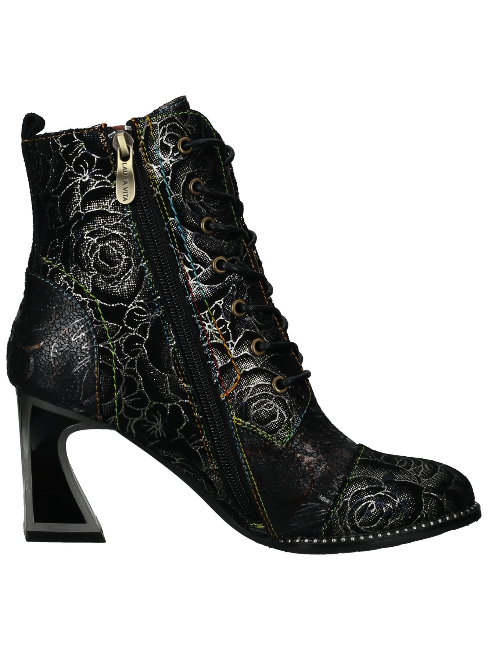 LAURA VITA Schnürstiefelette »LAURA VITA Stiefelette Leder/Textil«