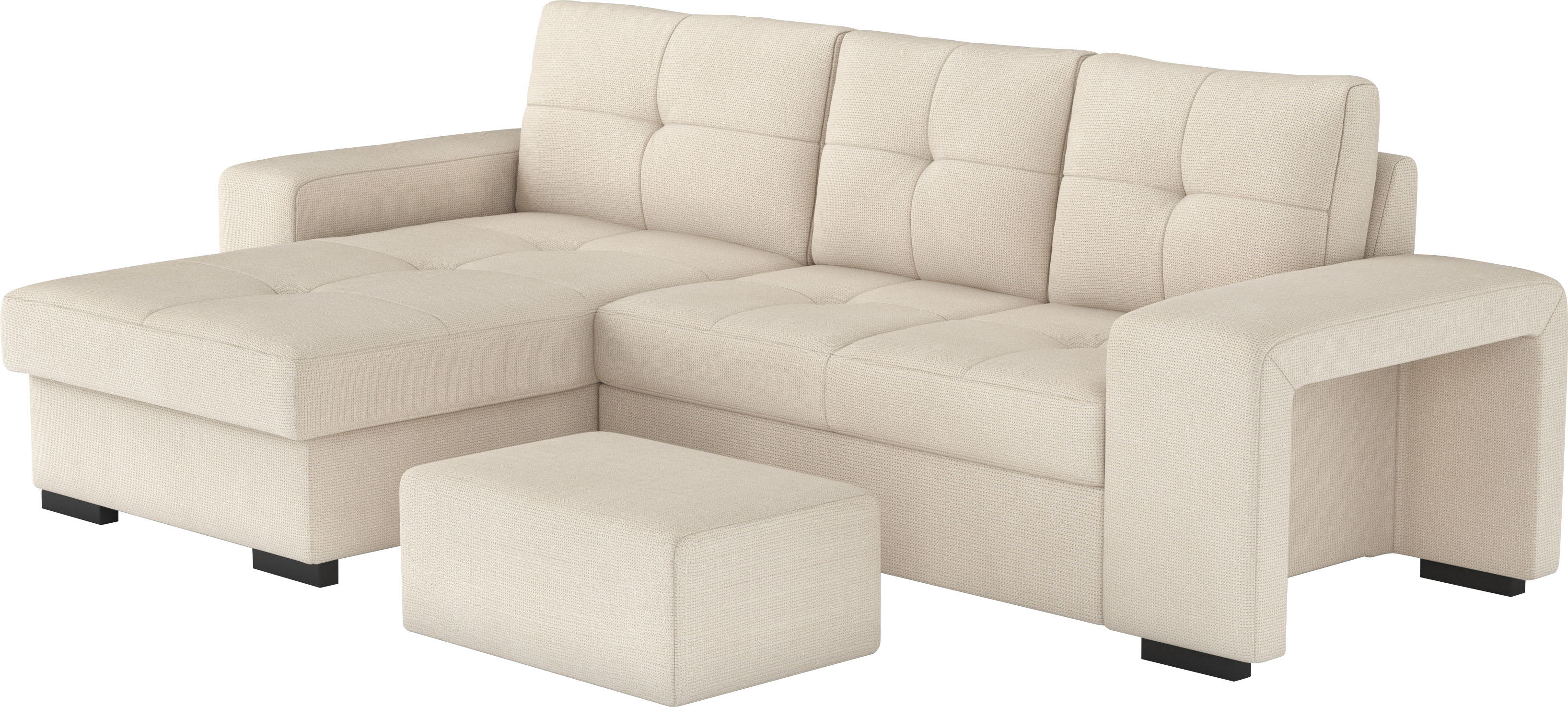 Thumbnail - COTTA Ecksofa "Mattina L-Form" mit Hocker, wahlweise mit Bettfunktion & Bettkasten