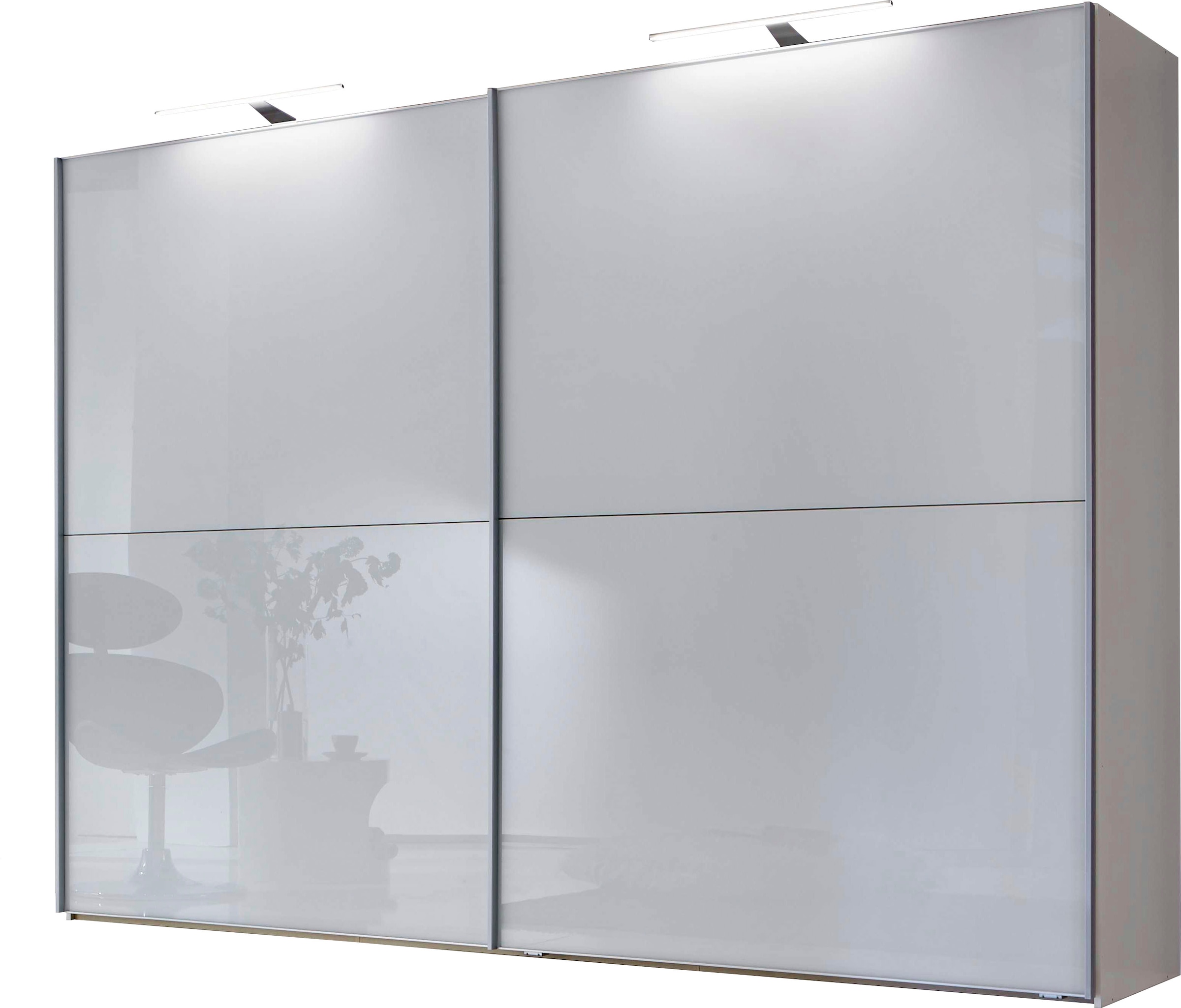 WIEMANN "Orion, Kleiderschrank, Schrank, Wäscheschrank, mit Schiebetüren" hochwertige Glasfront, variable Inneneinteilung, stilvolle Optik