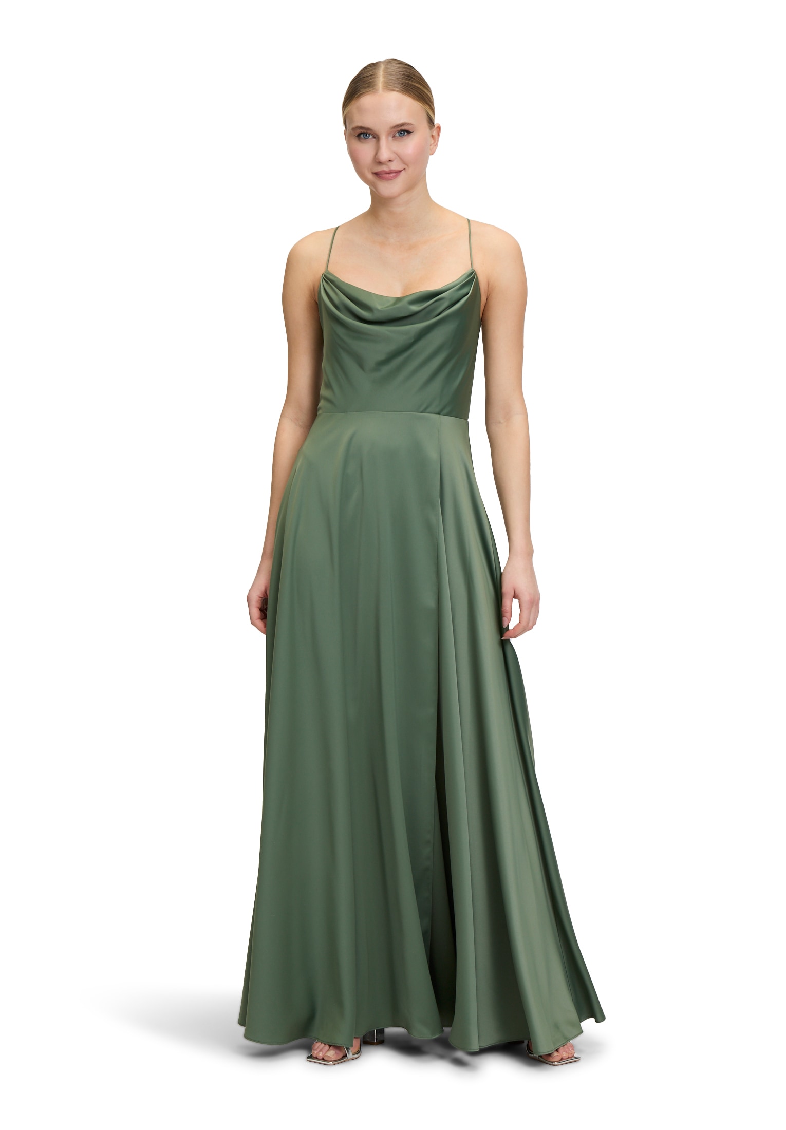 Vera Mont Abendkleid "Damen Abendkleid mit Wasserfallausschnitt" Ohne Tasch günstig online kaufen