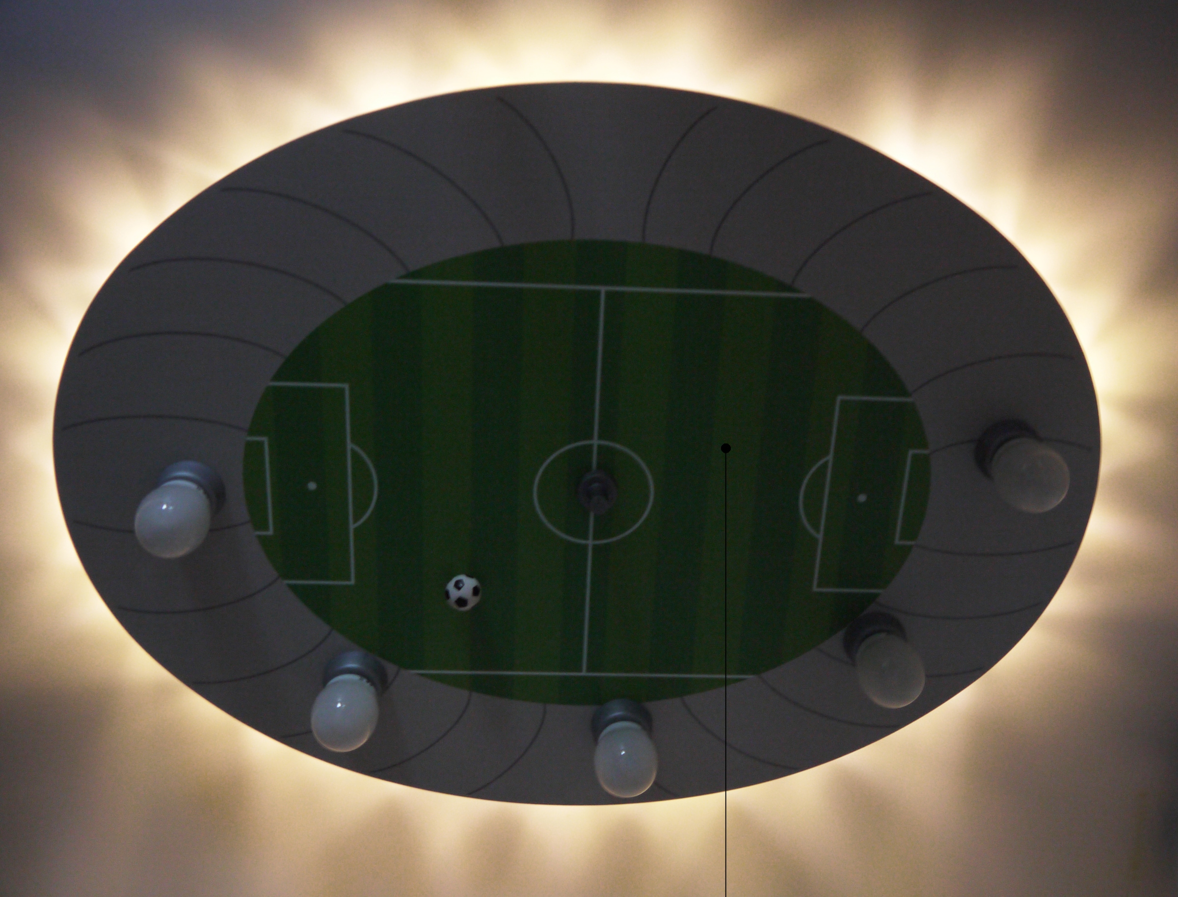 niermann Deckenleuchte »Fußball-Stadion«, 5 flammig, Leuchtmittel E14 | ohne Leuchtmittel, Deckenleuchte Fußball-Stadion