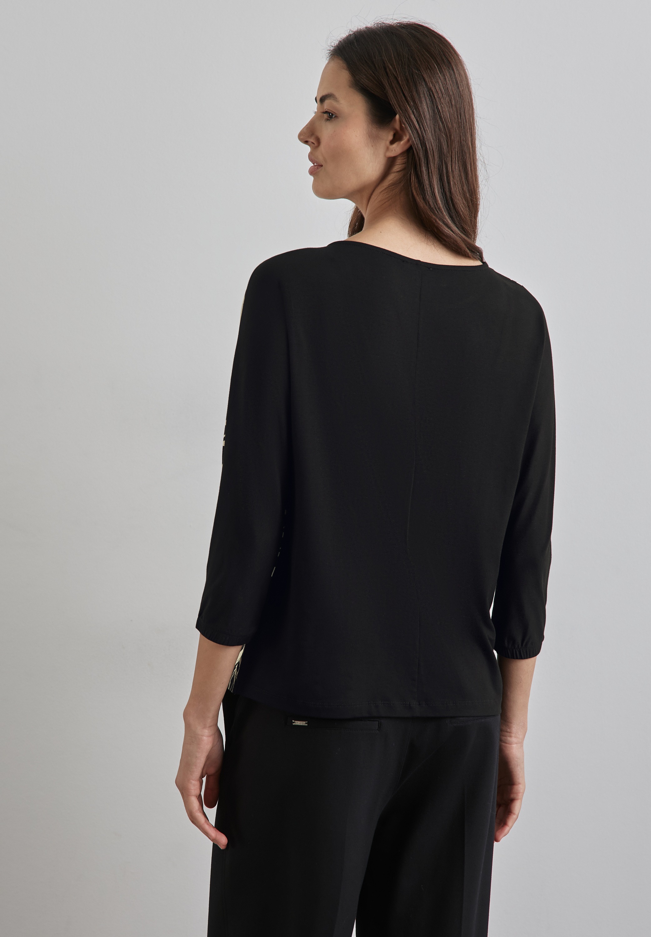 STREET ONE Print-Shirt, mit U-Boot-Ausschnitt