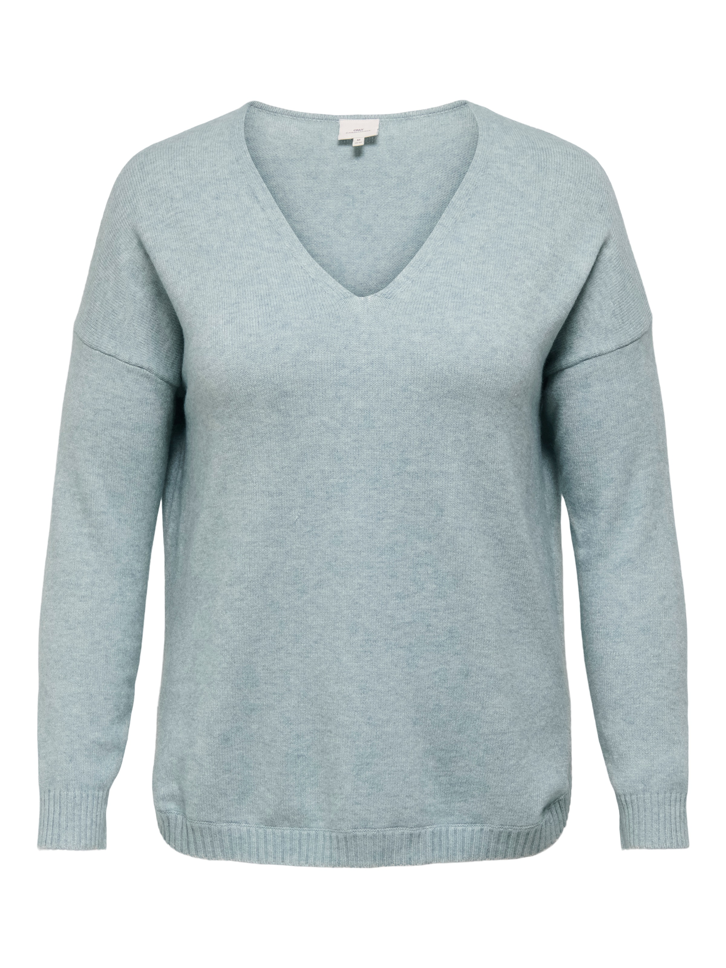 ONLY CARMAKOMA V-Ausschnitt-Pullover "CARMARGARETA LS PULLOVER KNT NOOS" günstig online kaufen