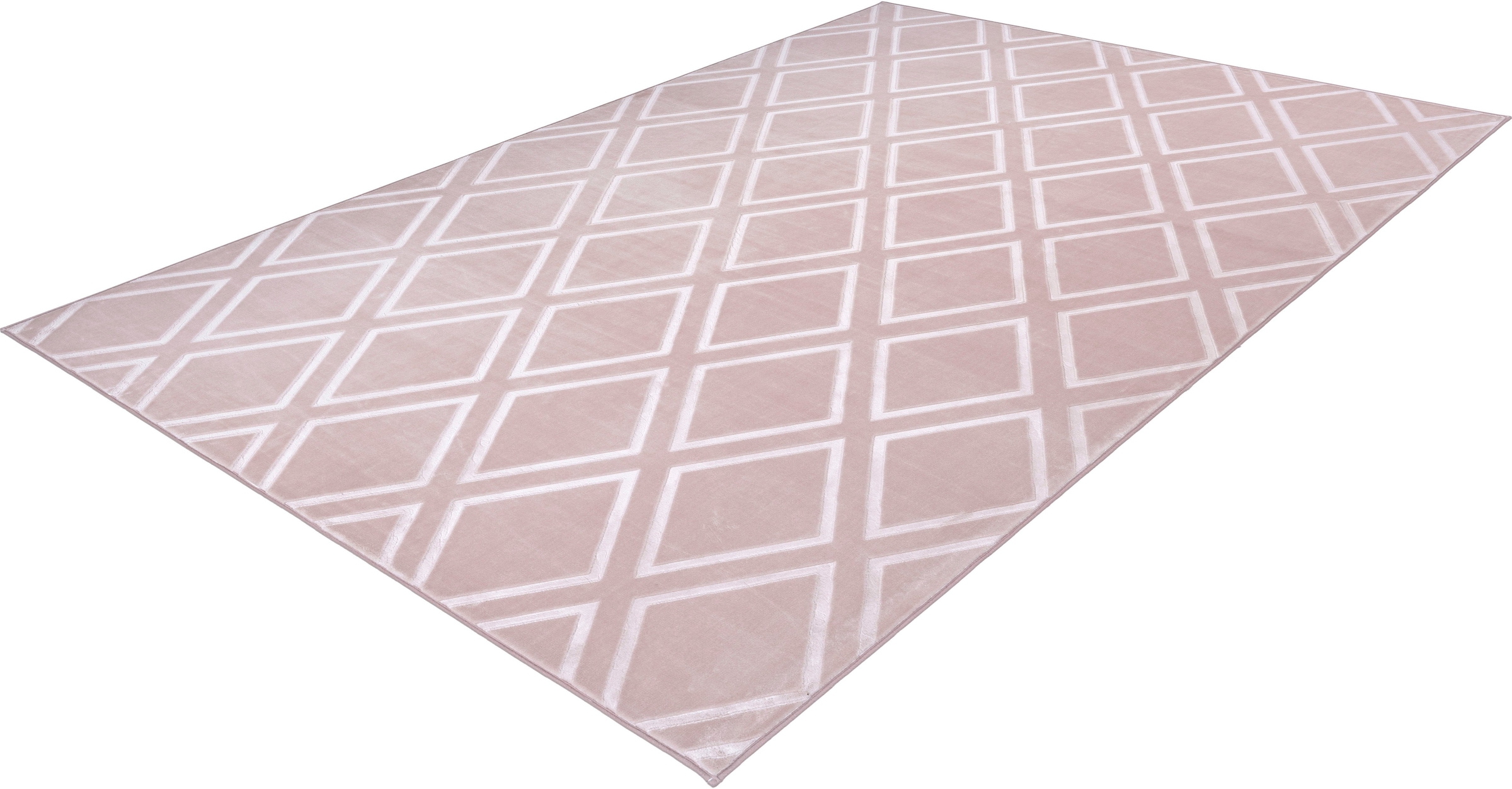 Leonique Teppich "Ledion", rechteckig, besonders weich durch Mikrofaser, Kurzflor, 3D-Effekt