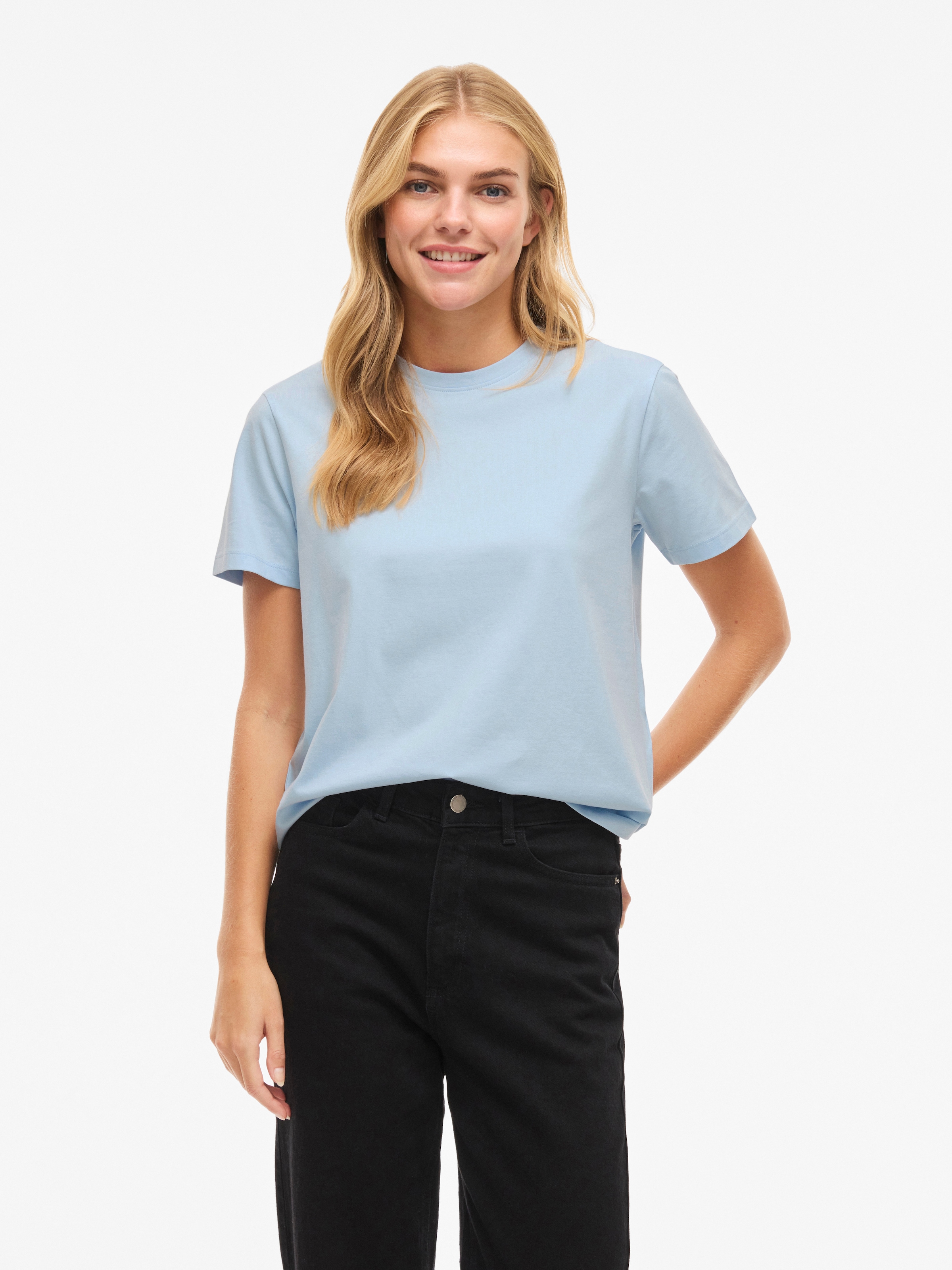 Vila Kurzarmshirt "VINORA S/S T-SHIRT - NOOS" günstig online kaufen