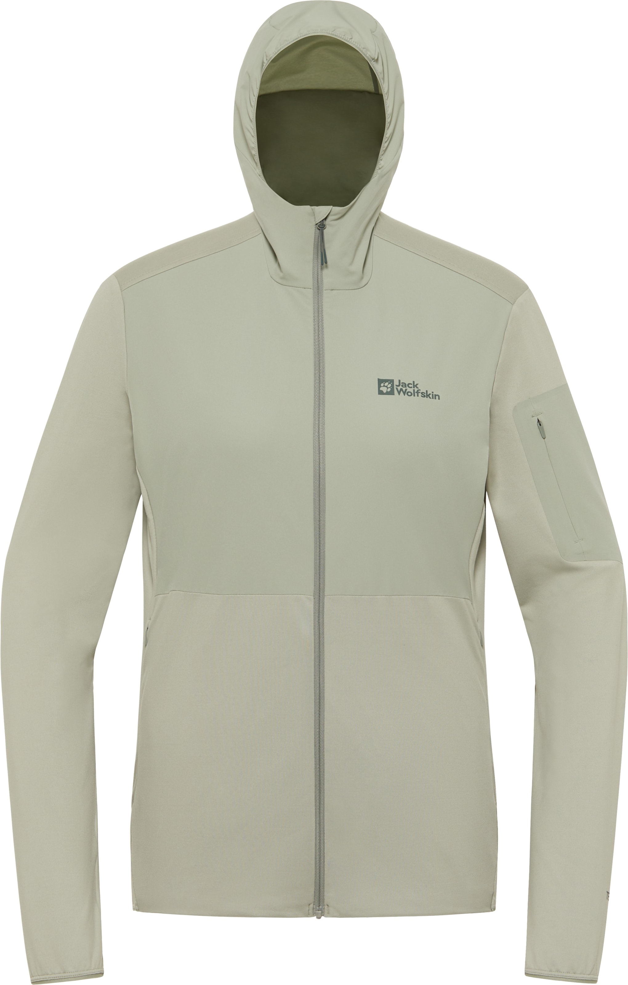 Jack Wolfskin Kapuzenfleecejacke »PRELIGHT TRAIL HOODY W«, mit Kapuze