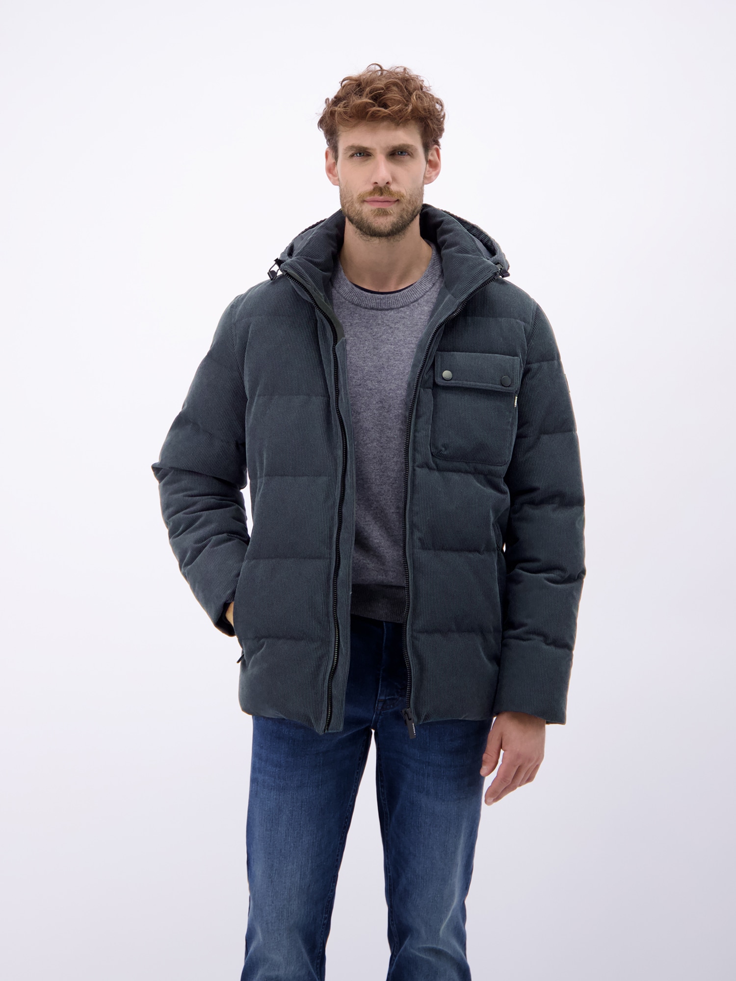 LERROS Winterjacke "LERROS Herren Steppjacke in funktionaler Cord-Optik" mi günstig online kaufen