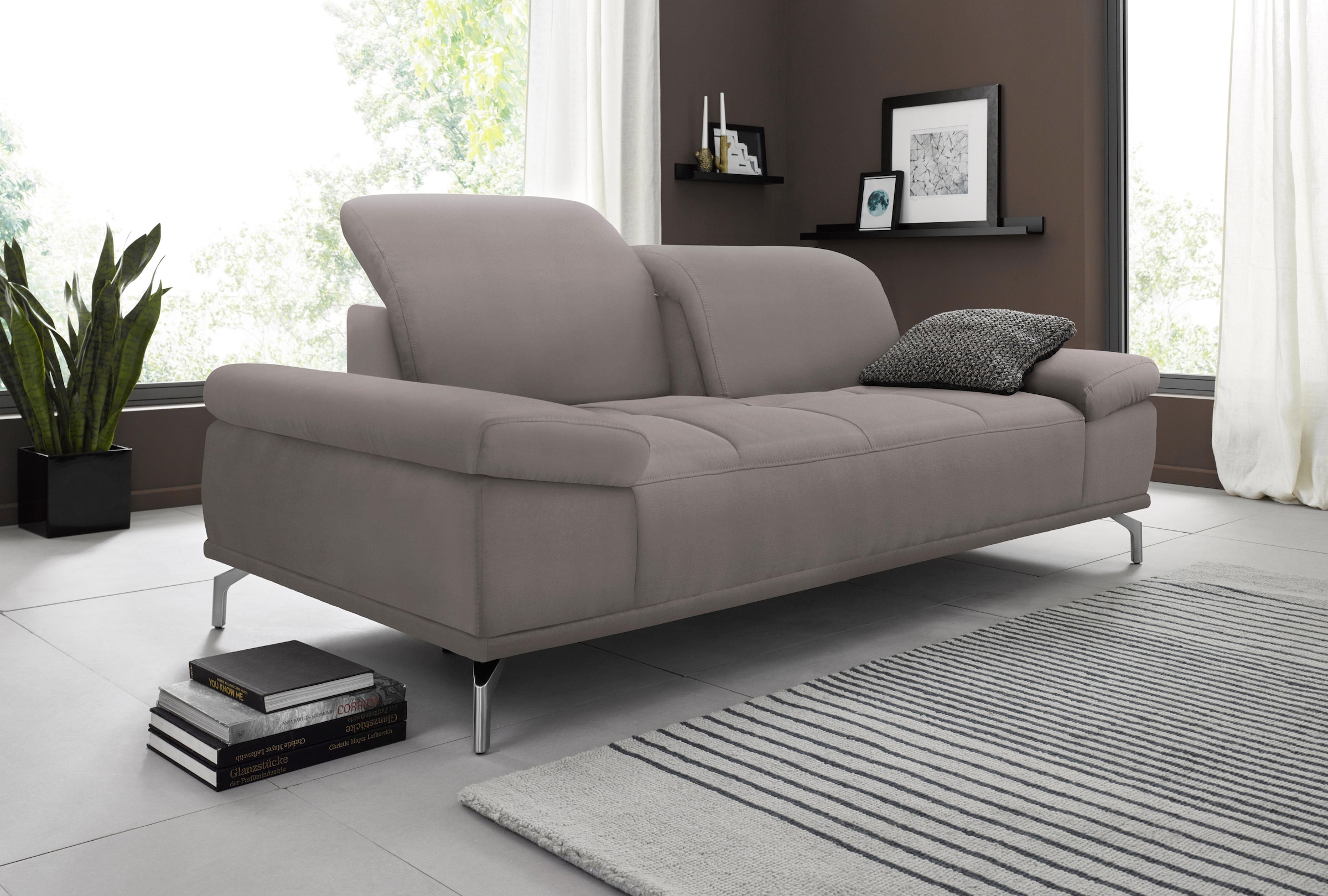 Home affaire 3-Sitzer "Caluna" mit Sitztiefen- und Kopfteilverstellung günstig online kaufen