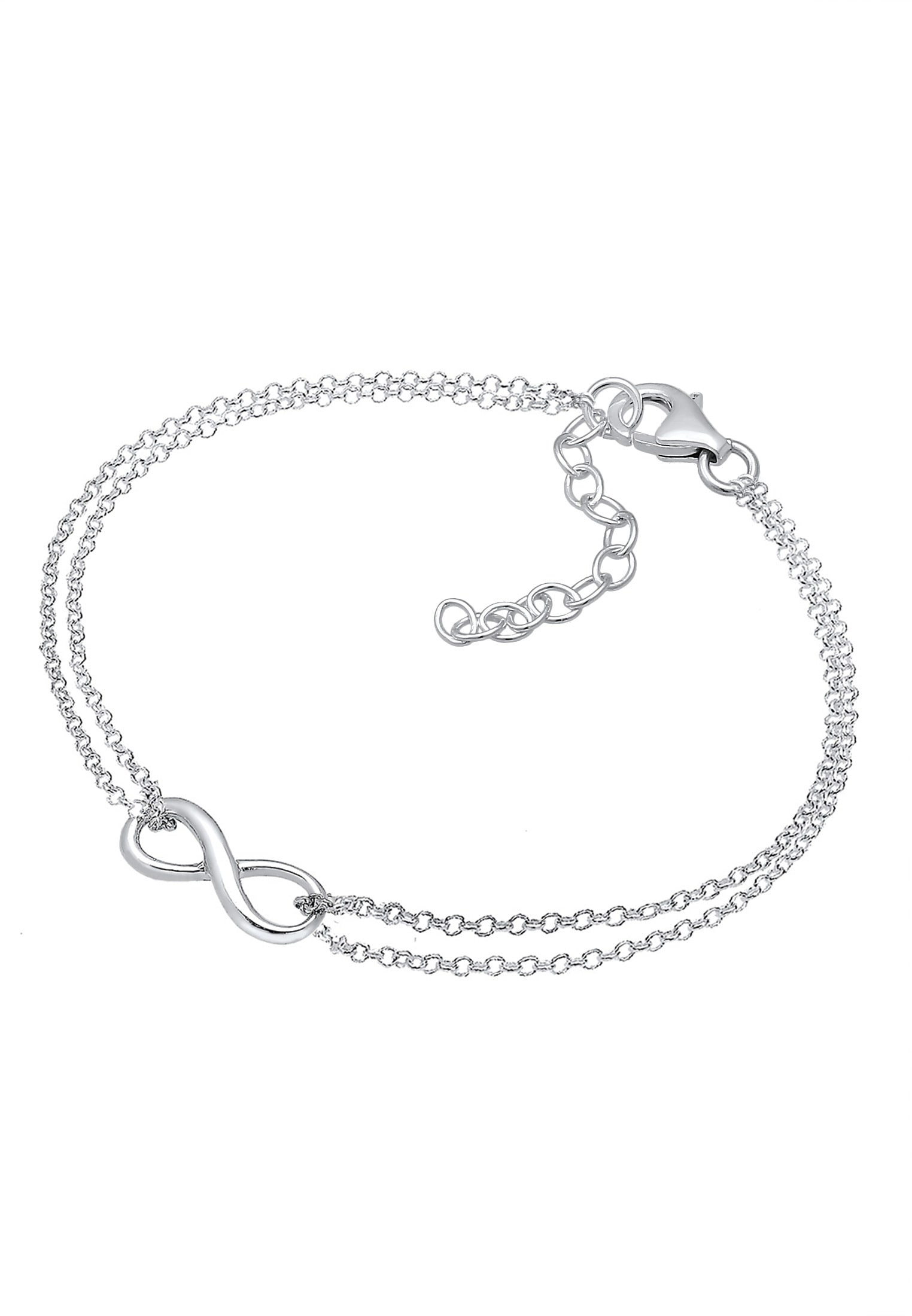 Elli Armkette »Armband Infinity Liebe Unendlichkeit Layer 925 Serling Silber«