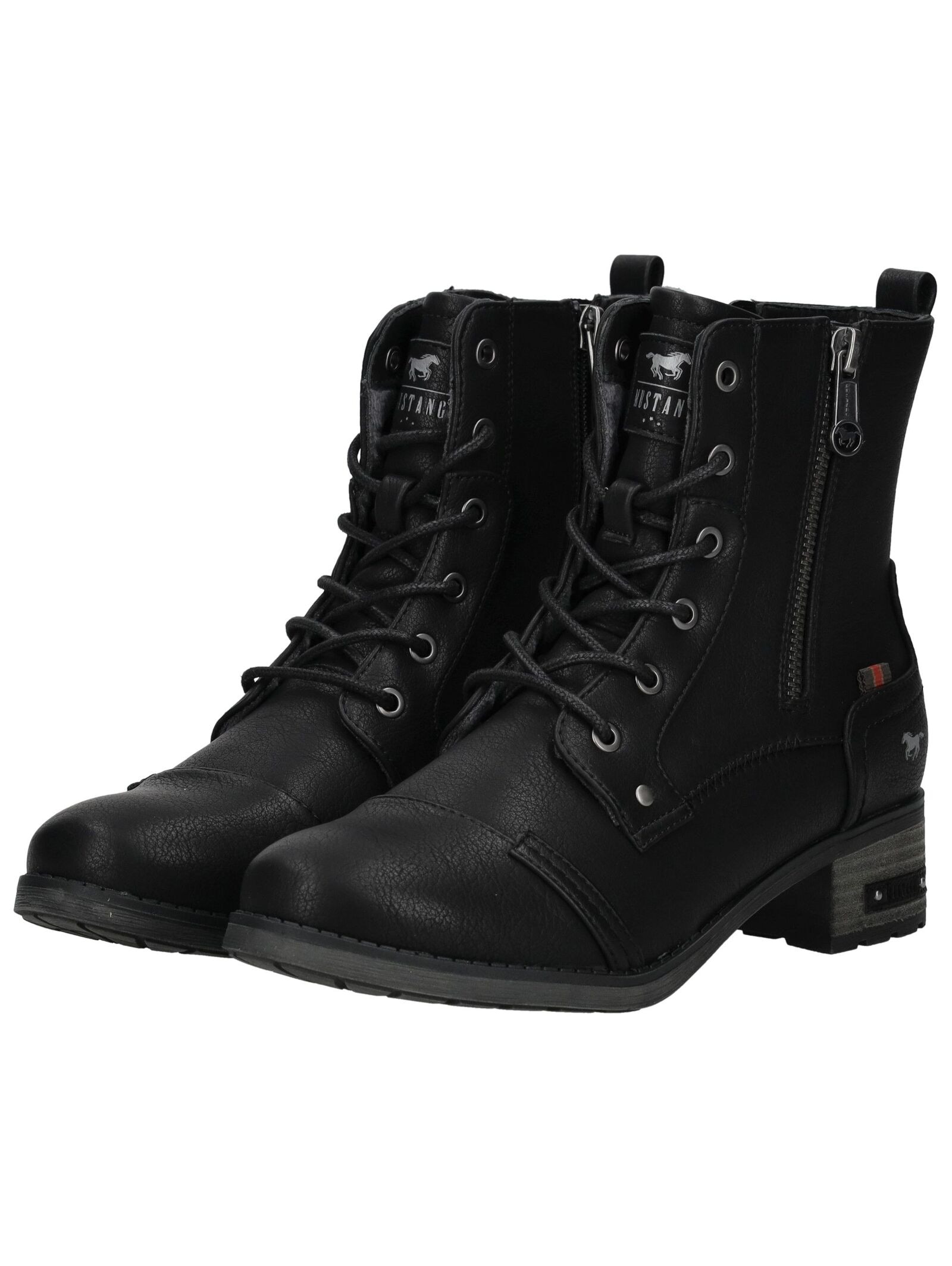 Mustang Shoes Schnürstiefelette »Mustang Shoes Stiefelette Lederimitat«