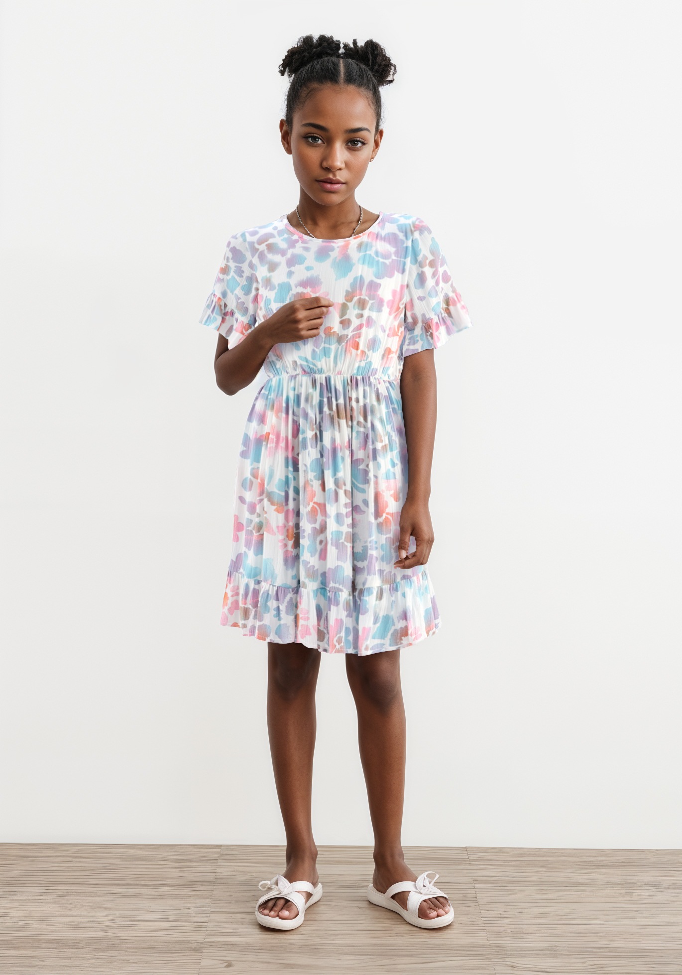 Thumbnail - happy girls Druckkleid mit Volant