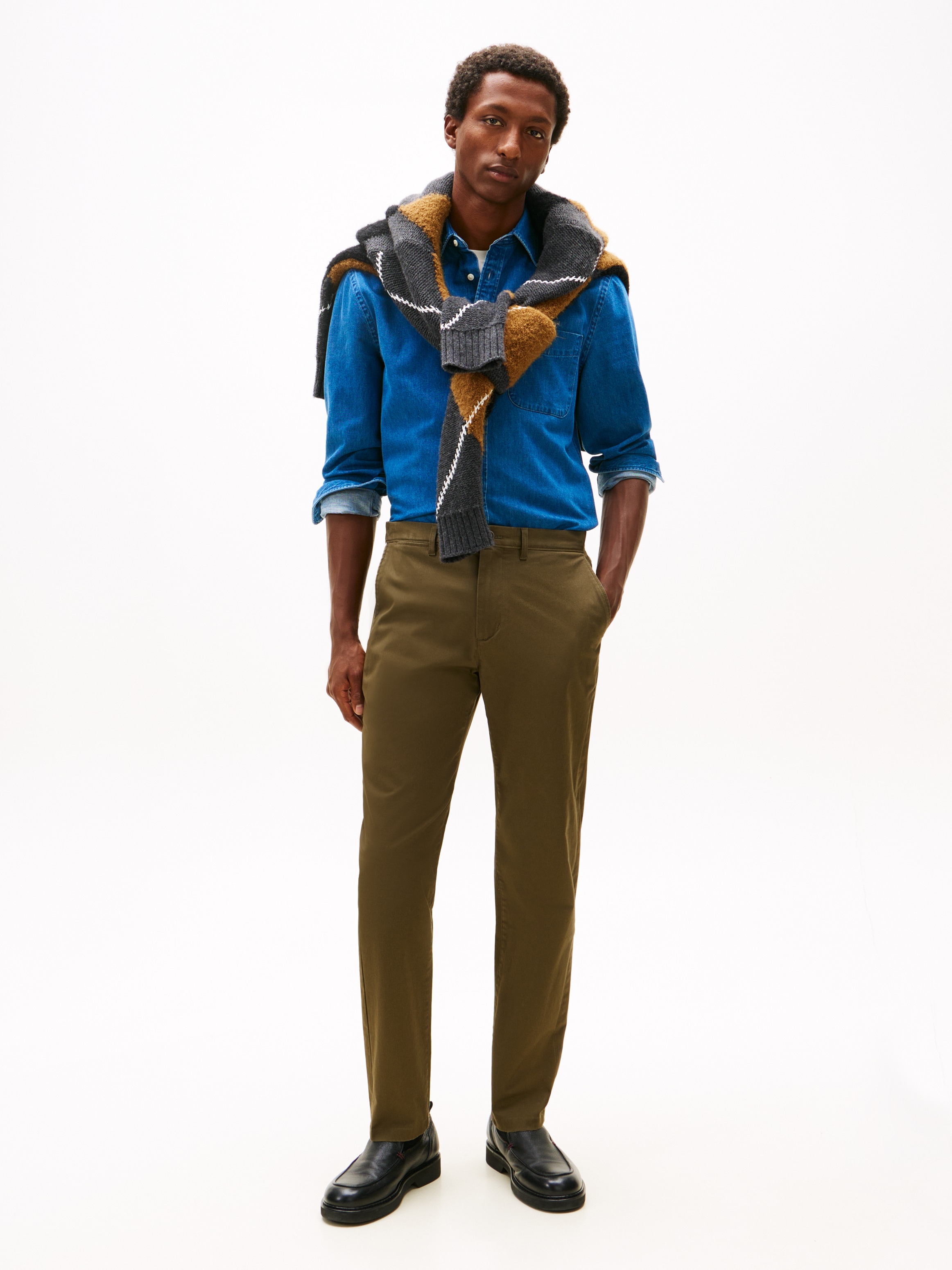 Tommy Hilfiger Chinohose »HARLEM ESSENTIAL«  Tapered Leg, Basic, schlichtes Design