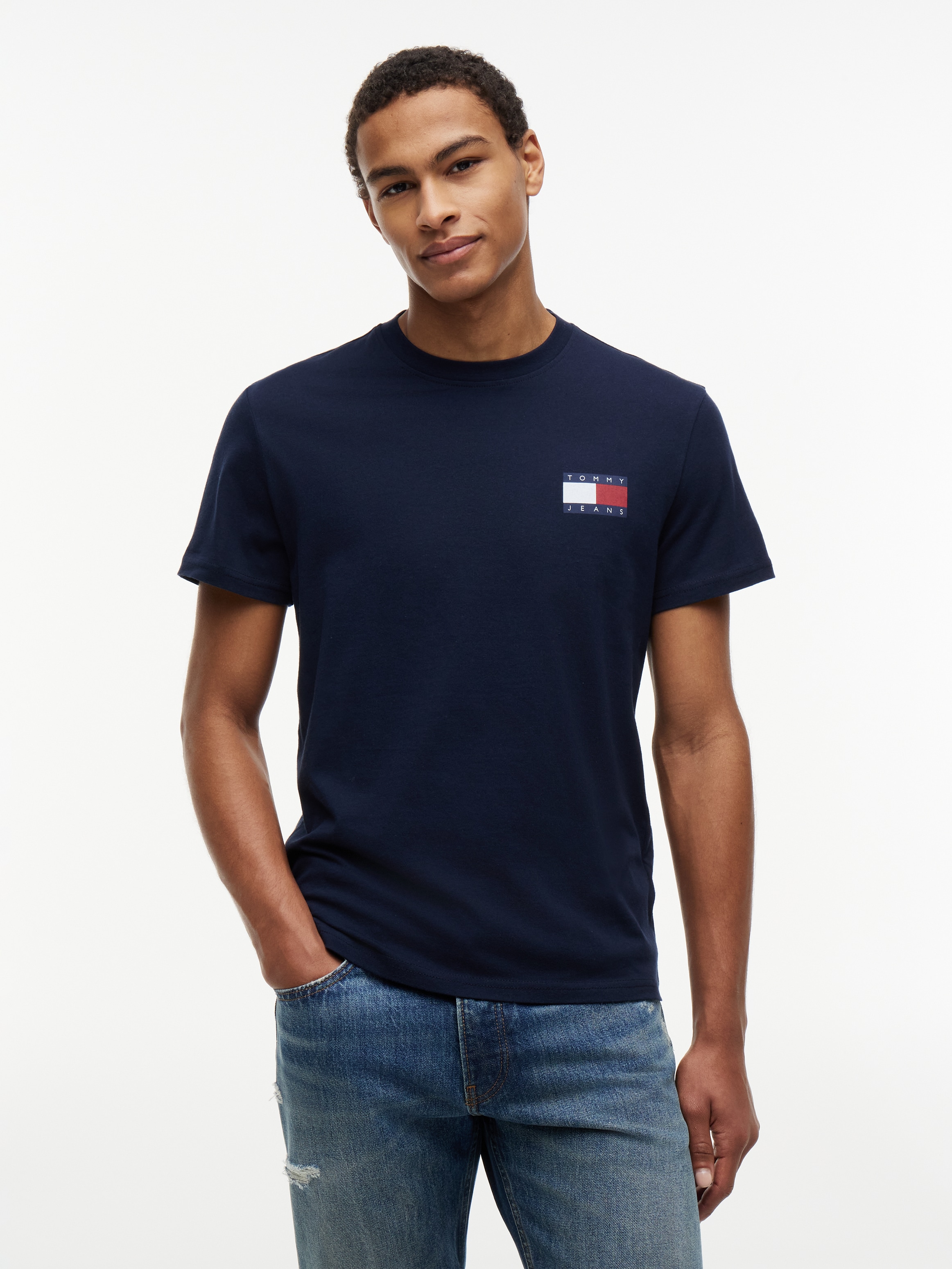 Tommy Jeans T-Shirt »TJM SLIM 2PACK ESS FLAG TEE« 2