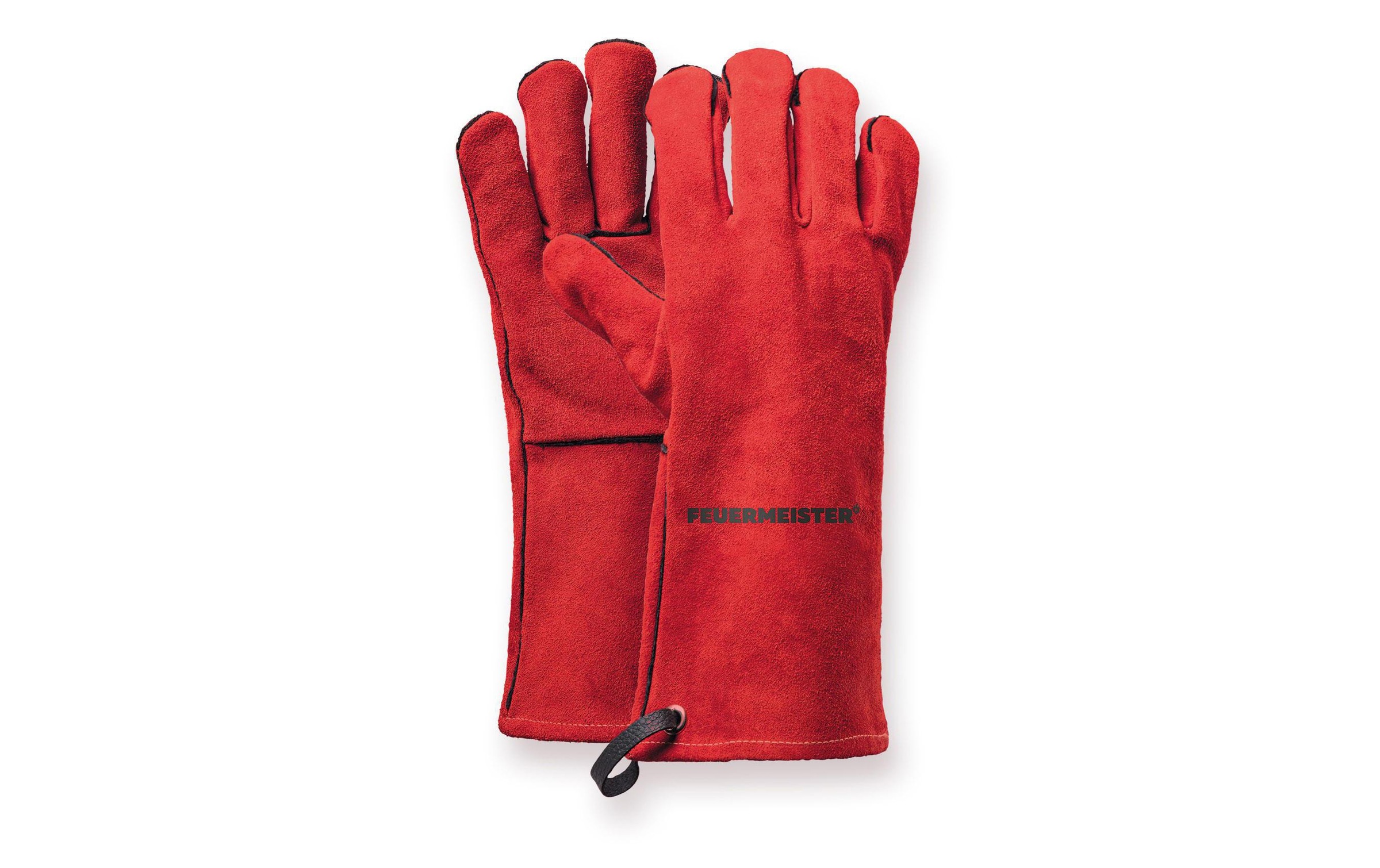Unbekannt Grillhandschuh Leder Rot Gr. 10 4260516340014 - Image 3