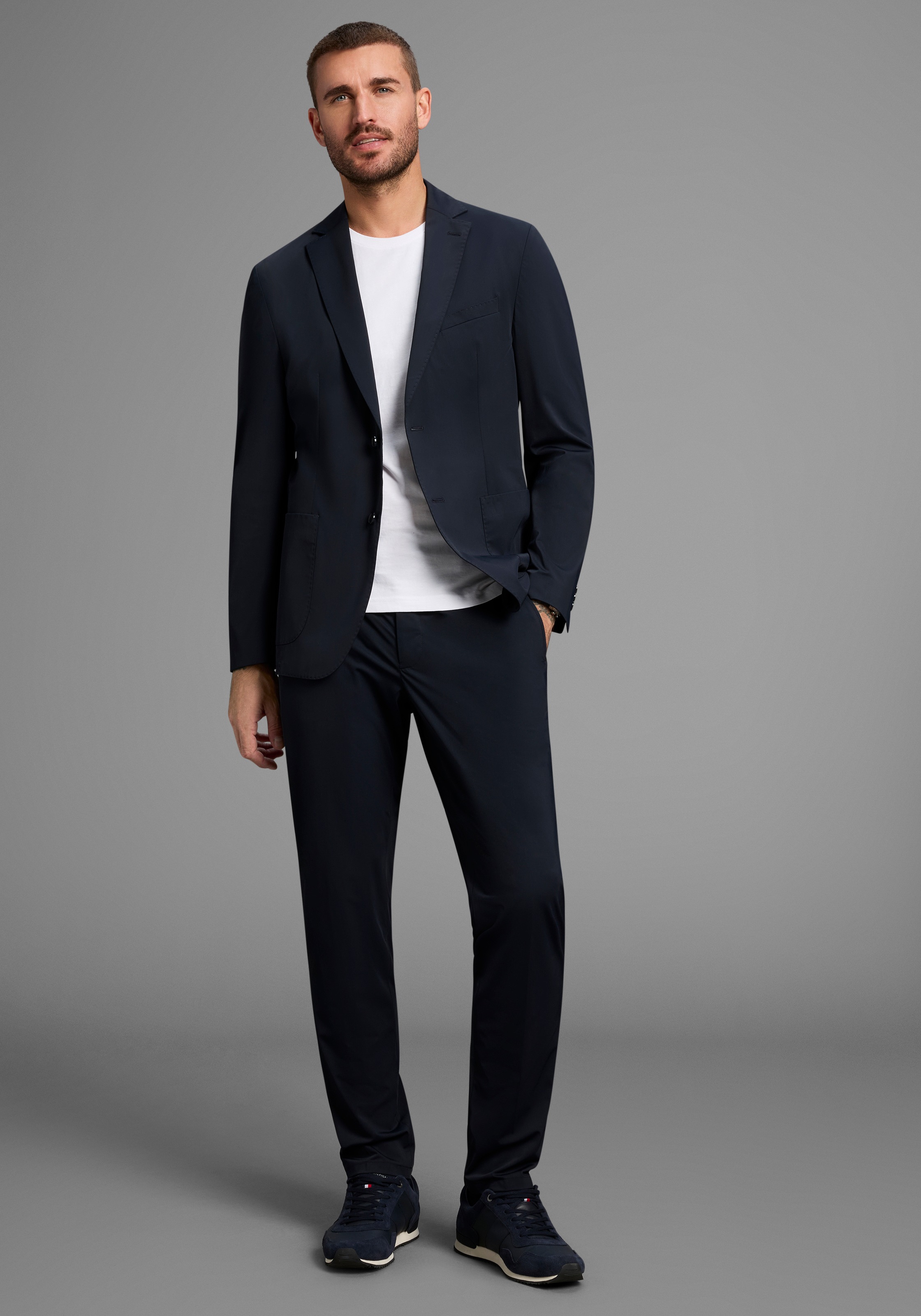 Bruno Banani Anzug ""Packable Suit"" 2 tlg. slim fit perfekt für Reisen imm günstig online kaufen