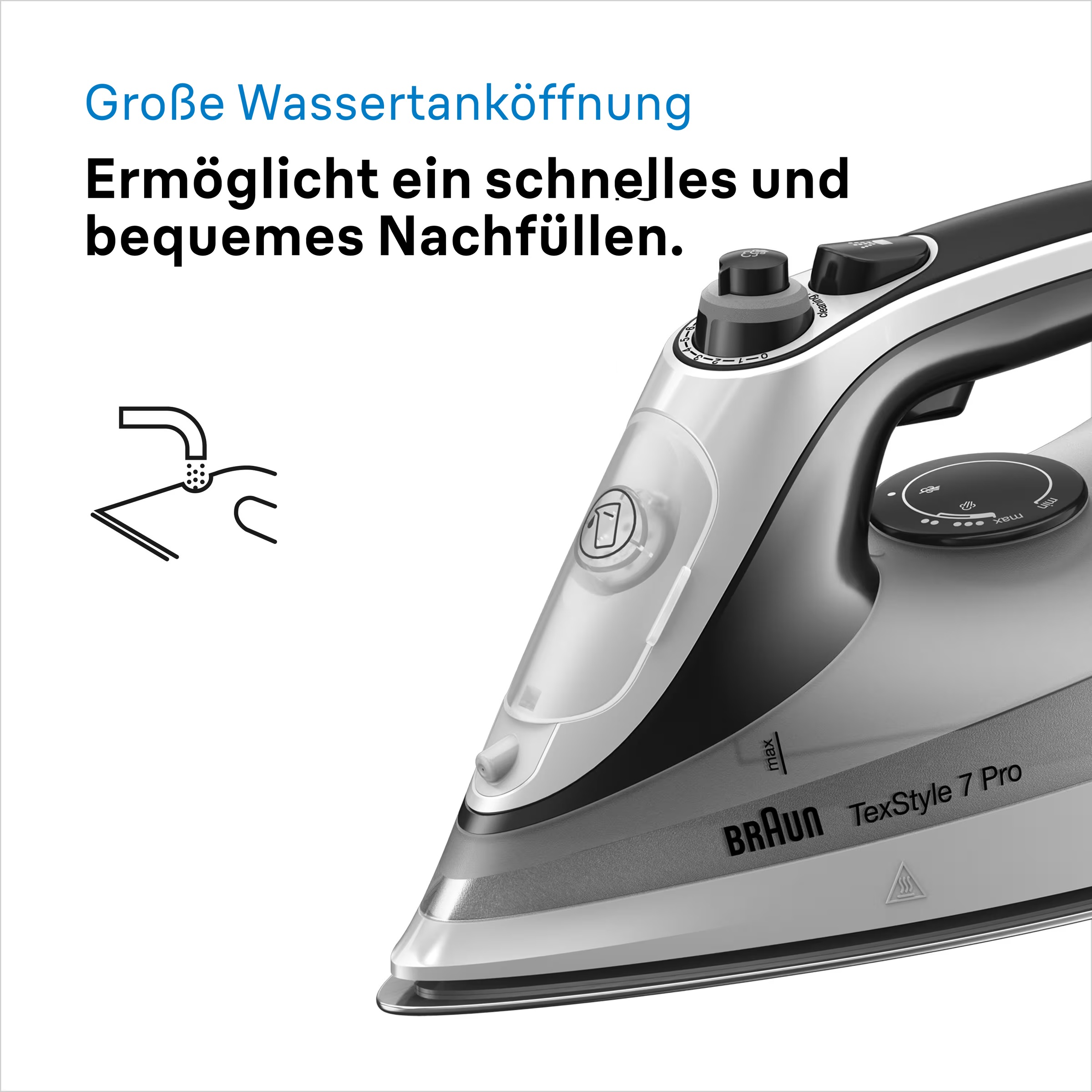 Braun Dampfbügeleisen »TexStyle SI 7149 WB«, 2900 W