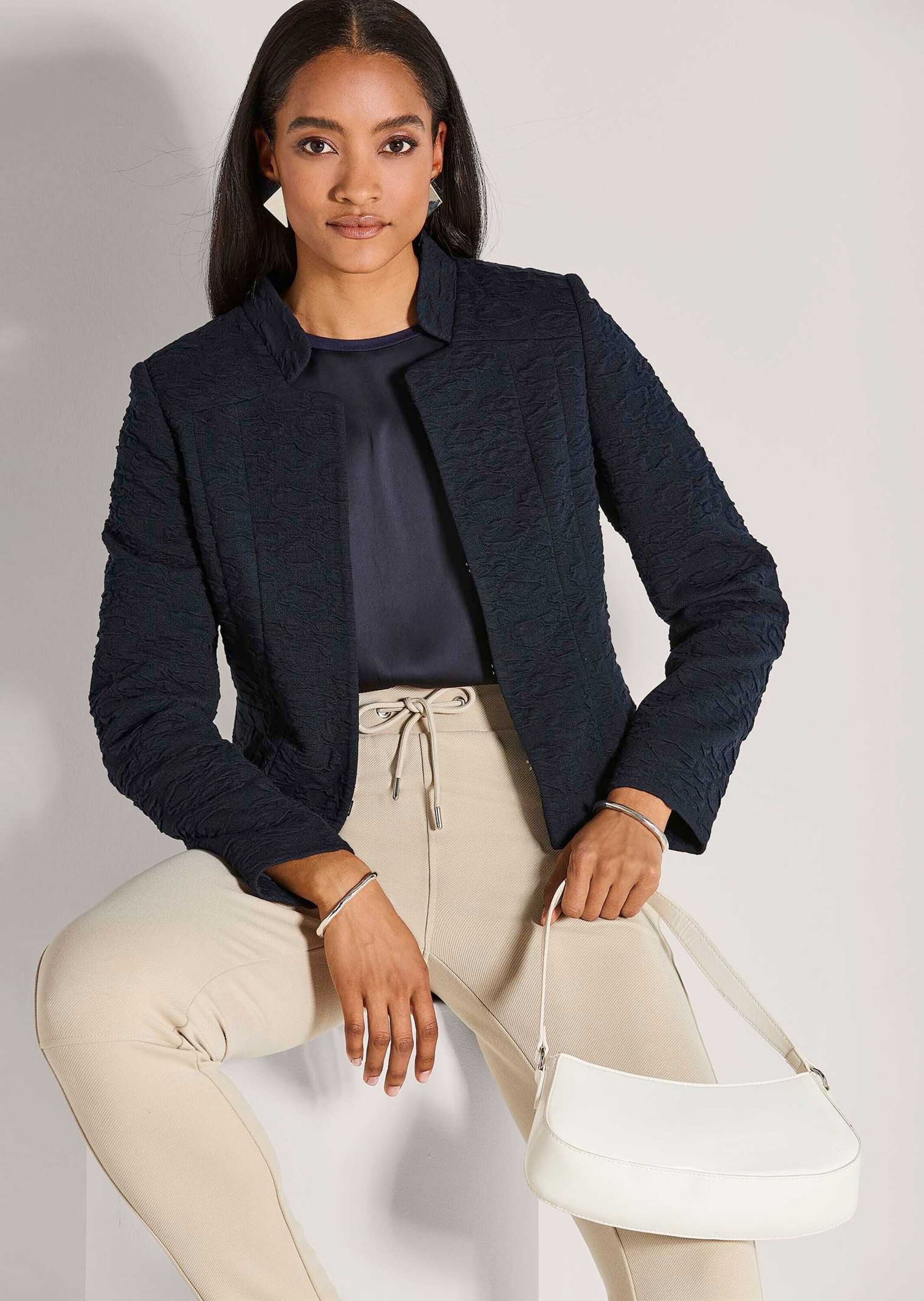 MADELEINE Jackenblazer »Jerseyblazer Moderner Businessblazer mit Leo-Muster« Jersey Blazer, Leomuster