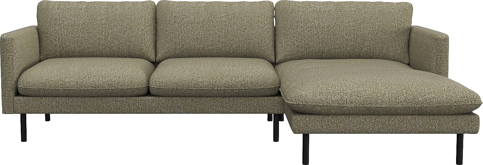 FLEXLUX Ecksofa "Bolzano, elegant und bequem, L-Form" Sitzaufbau mit Kaltschaum & Stahl-Wellen, loose Sitz -& Rückenkissen