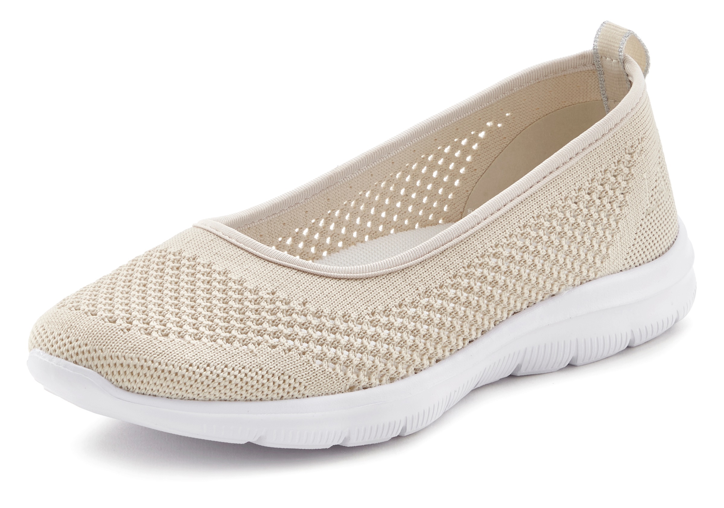 LASCANA Sneaker Ballerinas "Halbschuh, Slip-On-Sneaker," zum Reinschlüpfen günstig online kaufen
