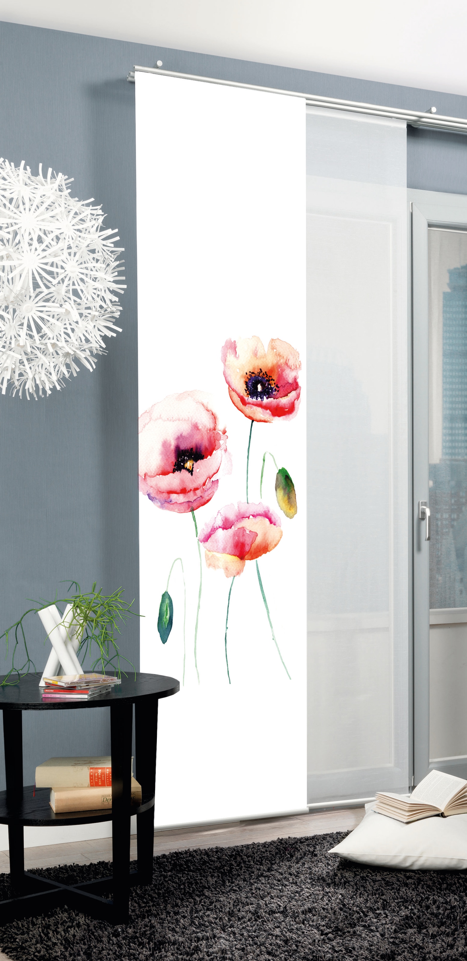 HOME WOHNIDEEN Schiebegardine "VALMUE" Paneelwagen 1 Stk. tlg. Schiebevorha günstig online kaufen