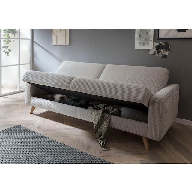 exxpo - sofa fashion 3-Sitzer »Samso«, Inklusive Bettfunktion und Bettkasten  bestellen | BAUR