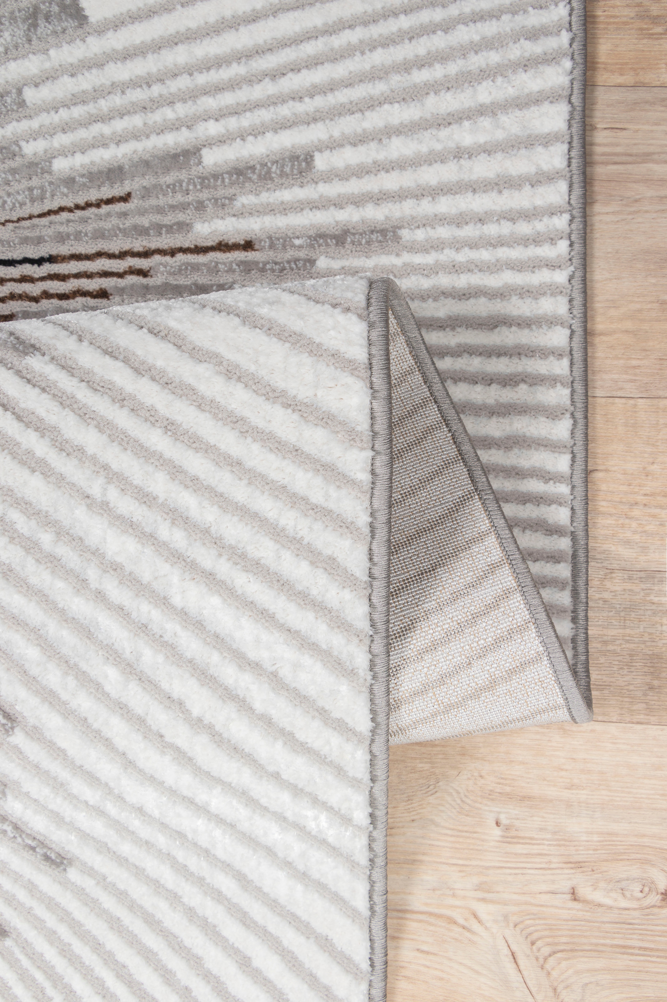 leichtem Teppich Tief mit rechteckig, BAUR »Elora«, kaufen Kurzflor, Struktur | Glanz, Hoch Leonique