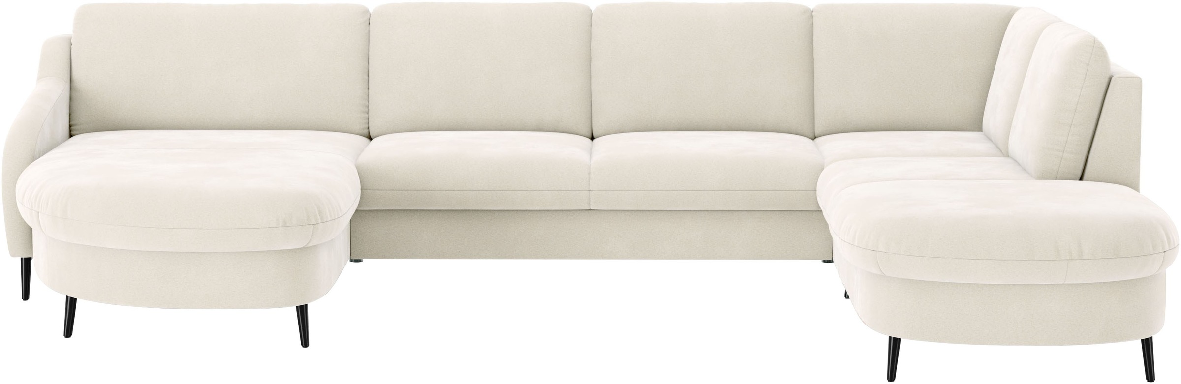 sit&more "Soul U-Form" wahlweise mit Bett und Bettkasten