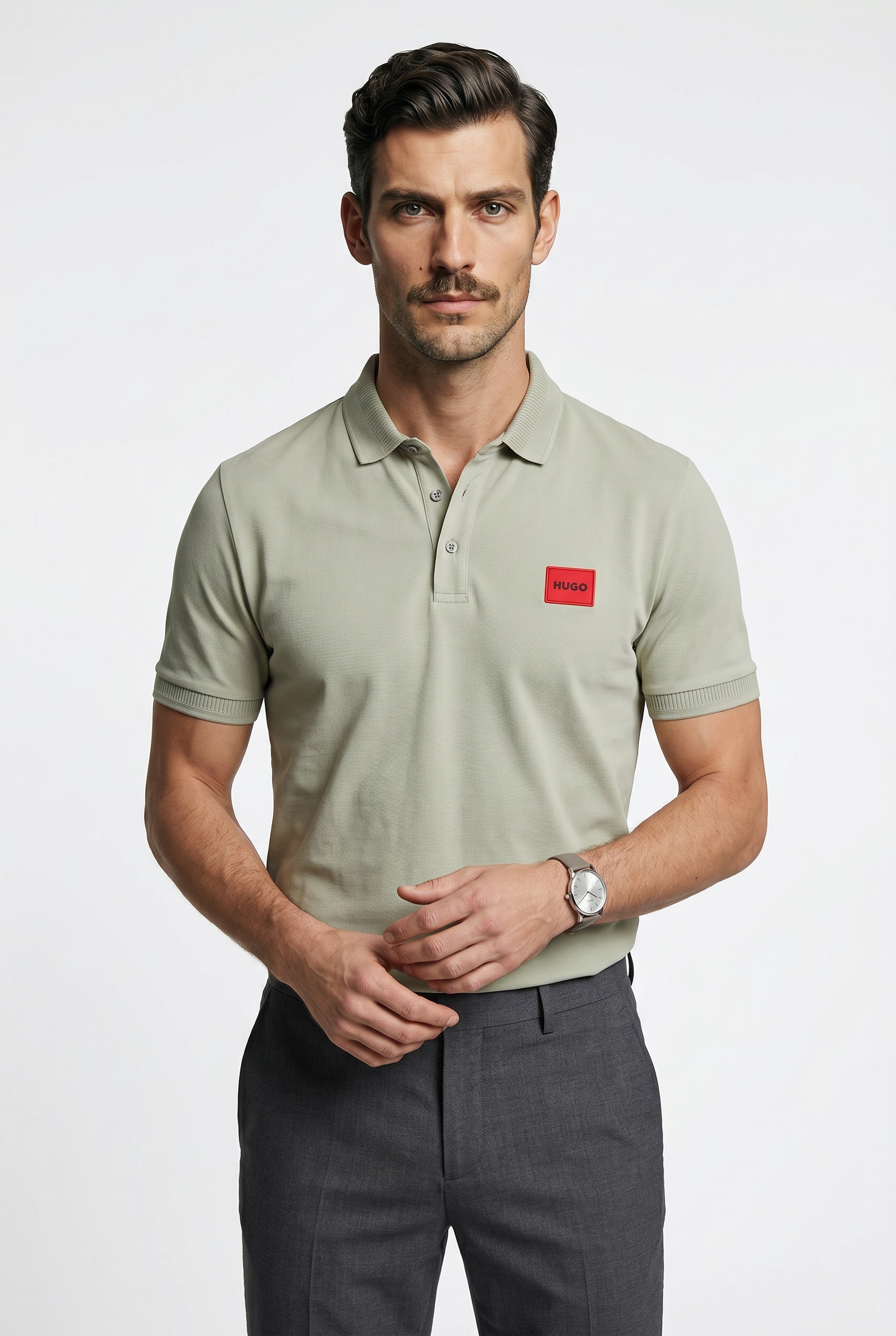 HUGO Poloshirt »Dereso« Slim Fit, Kurzarm, HUGO Weblabel