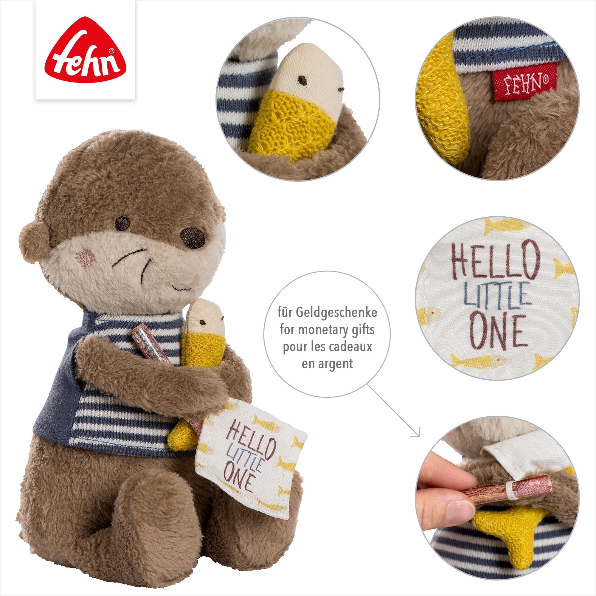 Fehn Kuscheltier »Otter Theo, Otter Hello little One«