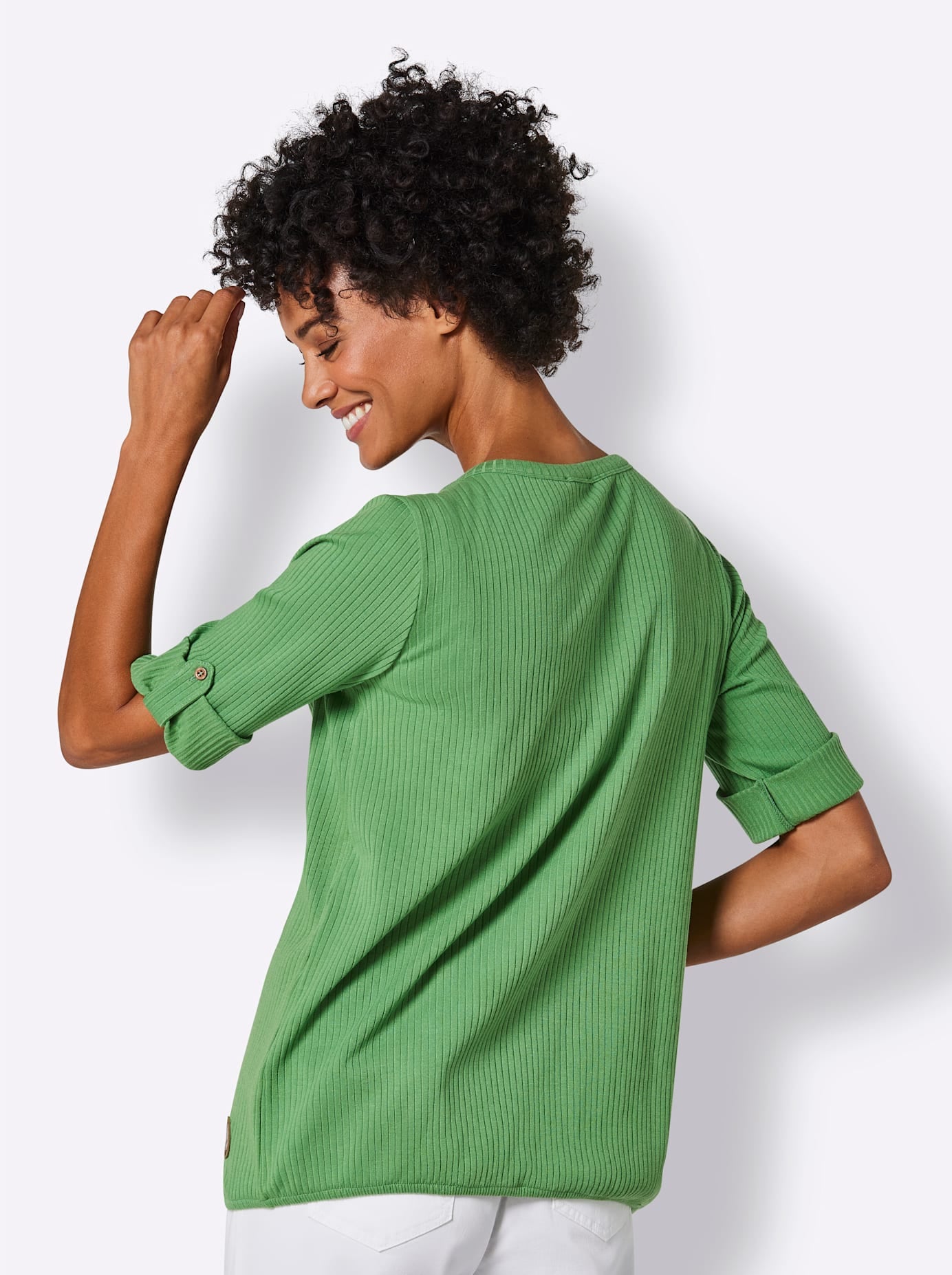 CREATION L PREMIUM Kurzarmshirt »Lyocell-Baumwoll-Shirt«, (1 tlg.)