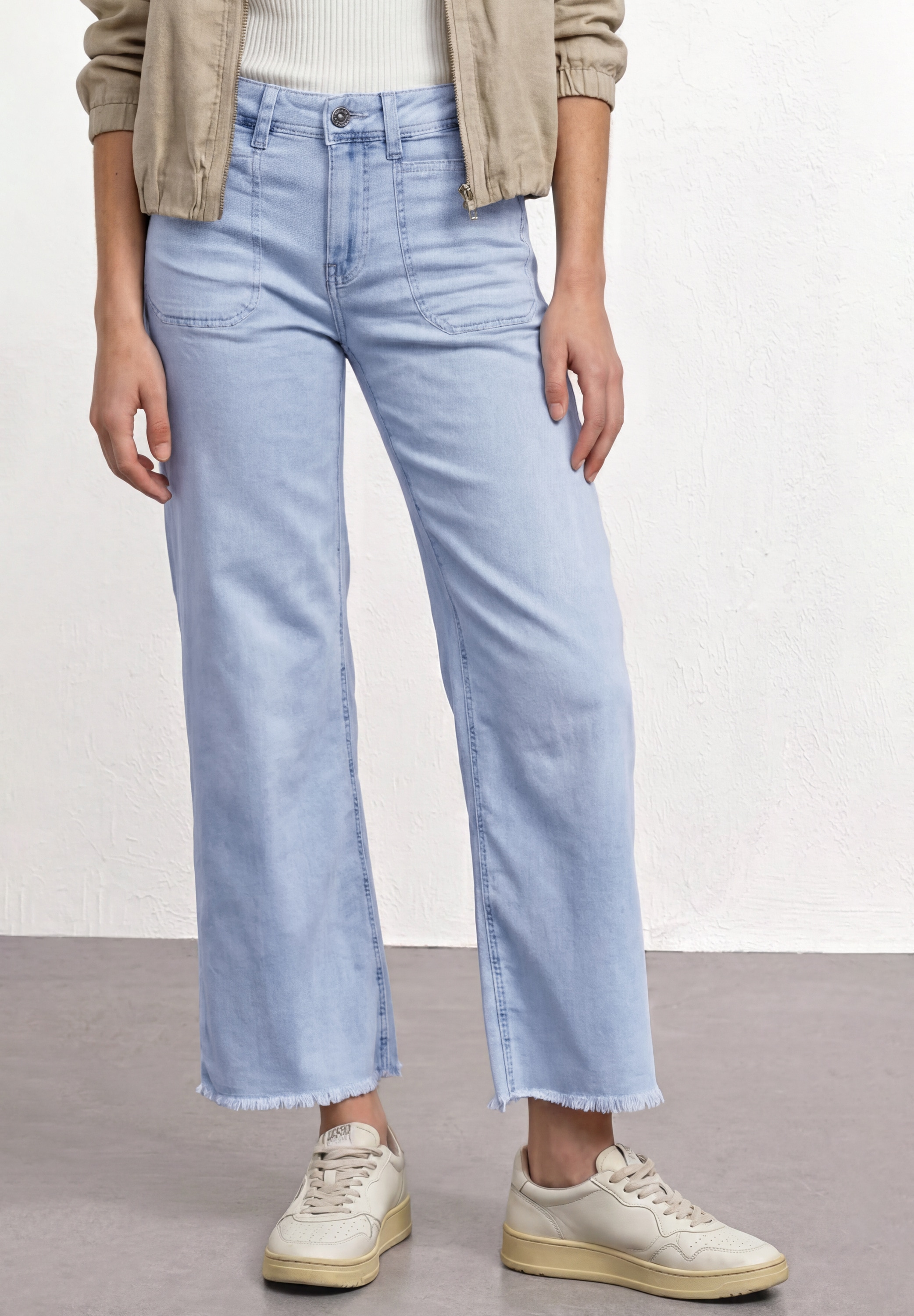 STREET ONE Loose-fit-Jeans mit Wide Legs