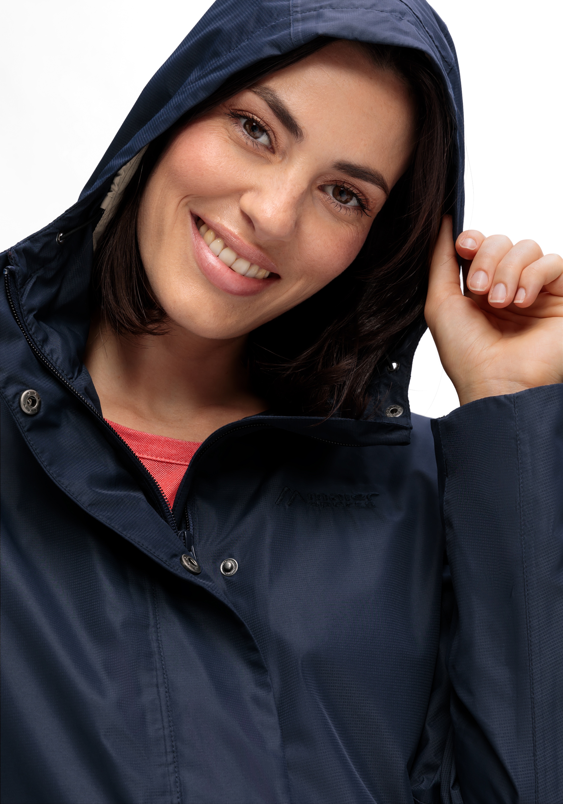 Maier Sports Allwetterjacke »Da-Jacke mTEX Brocken Long W«, (1 St.), mit Kapuze