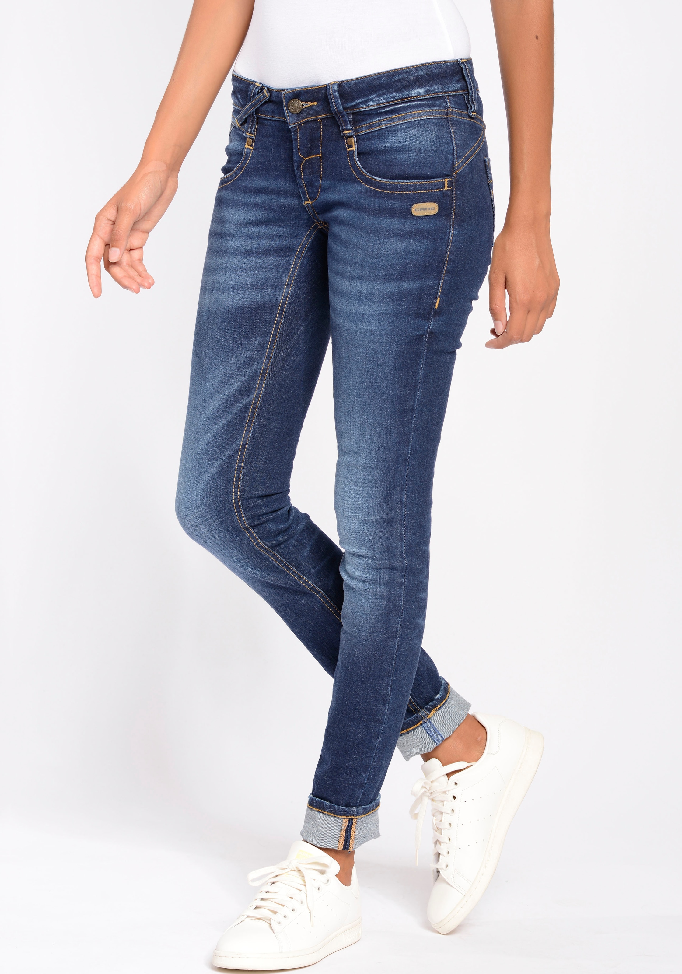 GANG Skinny-fit-Jeans »94NENA«, mit niedriger Leibhöhe für bestellen | BAUR