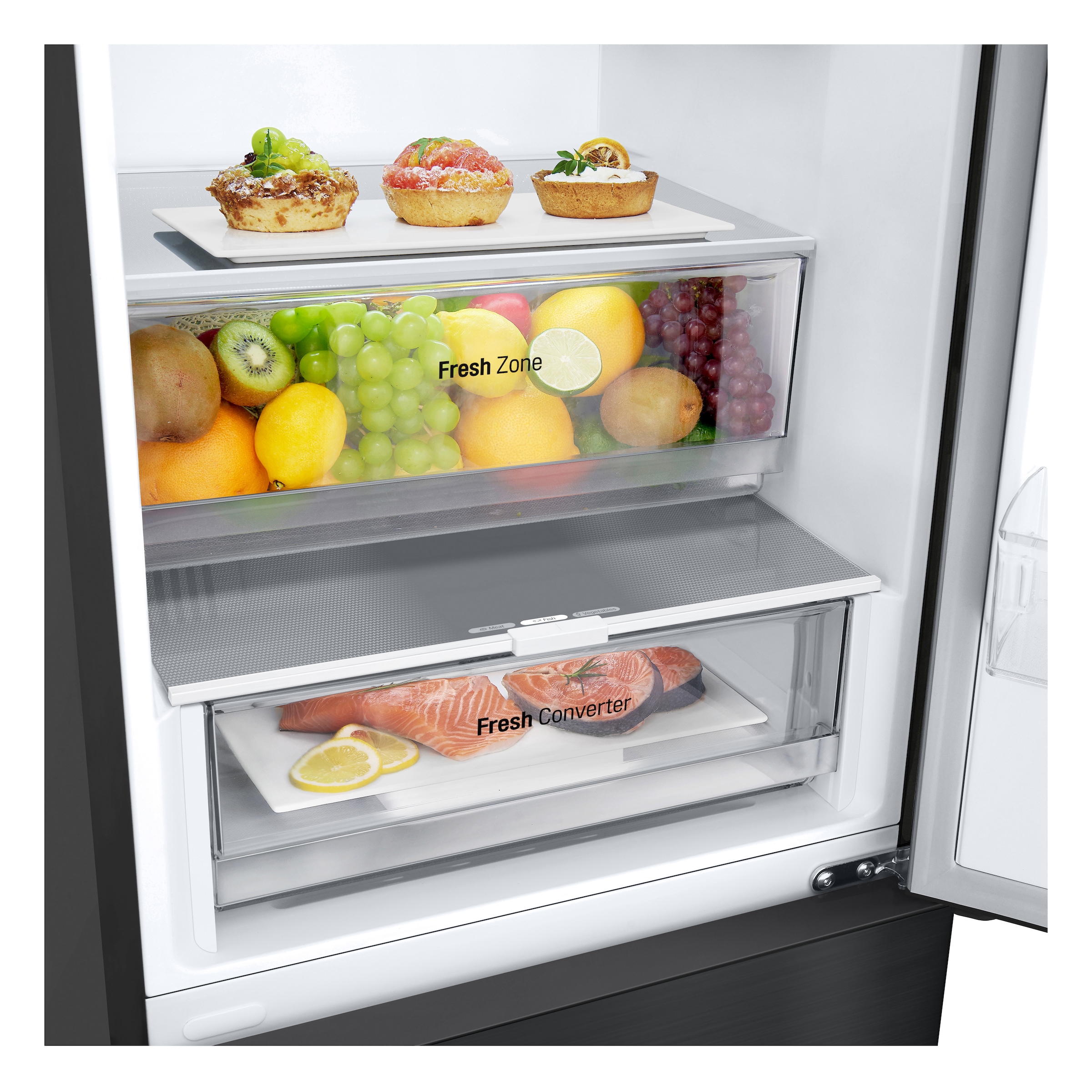 LG Kühl-/Gefrierkombination »GBV22NCBEP«, FRESHConverter® Schublade: variable Temperatur für mehr Frische