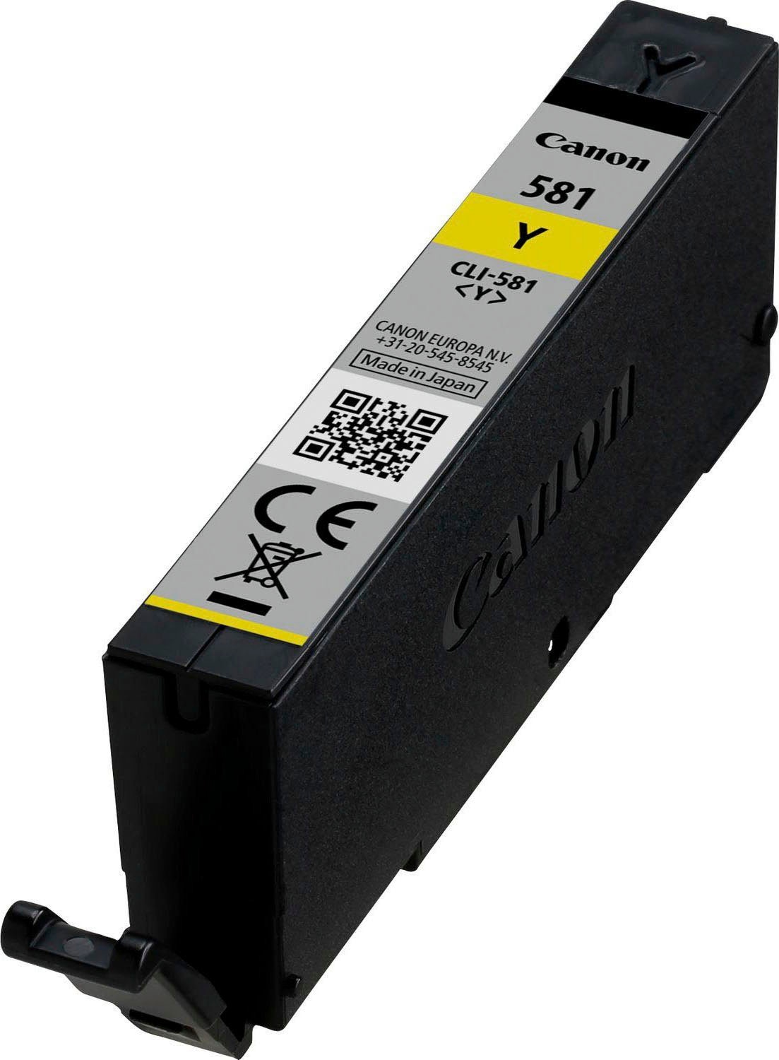 Canon Tintenpatrone »INK CLI-581 Y«, (Packung), original Druckerpatrone 581 gelb/yellow