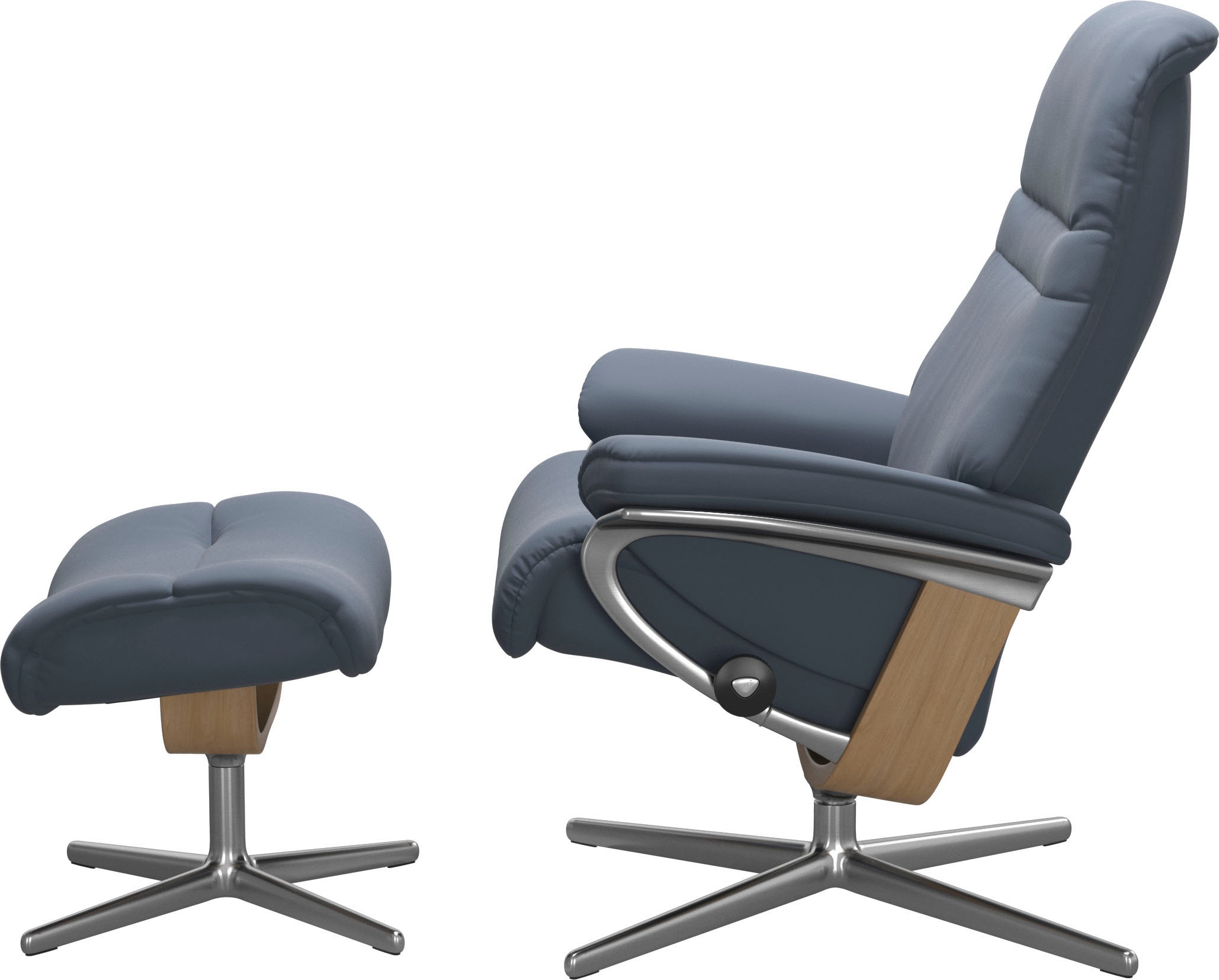 Stressless® Fußhocker »Sunrise«, mit Cross Base, Größe S, M & L, Holzakzent Eiche